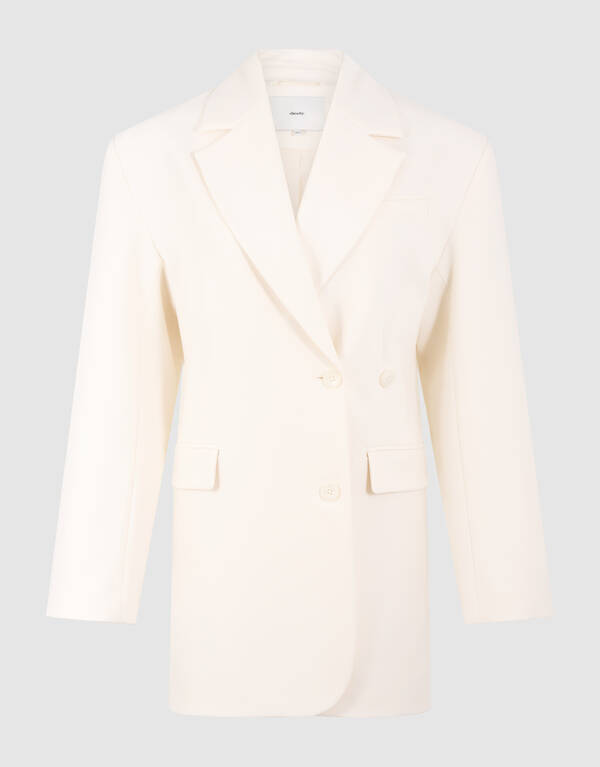 Blazer Mini Kleid Gebrochen Wei&szlig; SHOEBY WOMEN