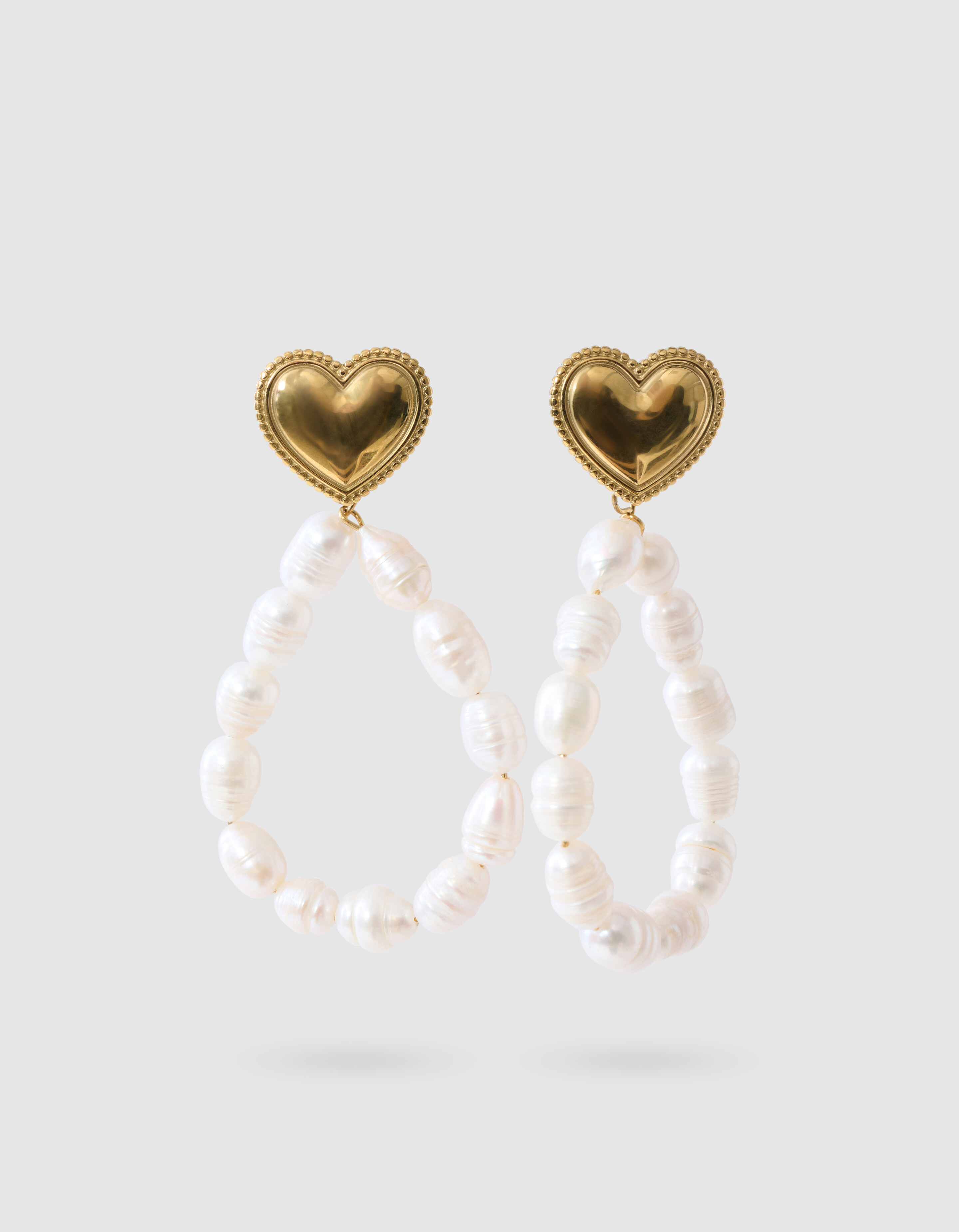 Perlenohrringe Gold SHOEBY ACCESSOIRES