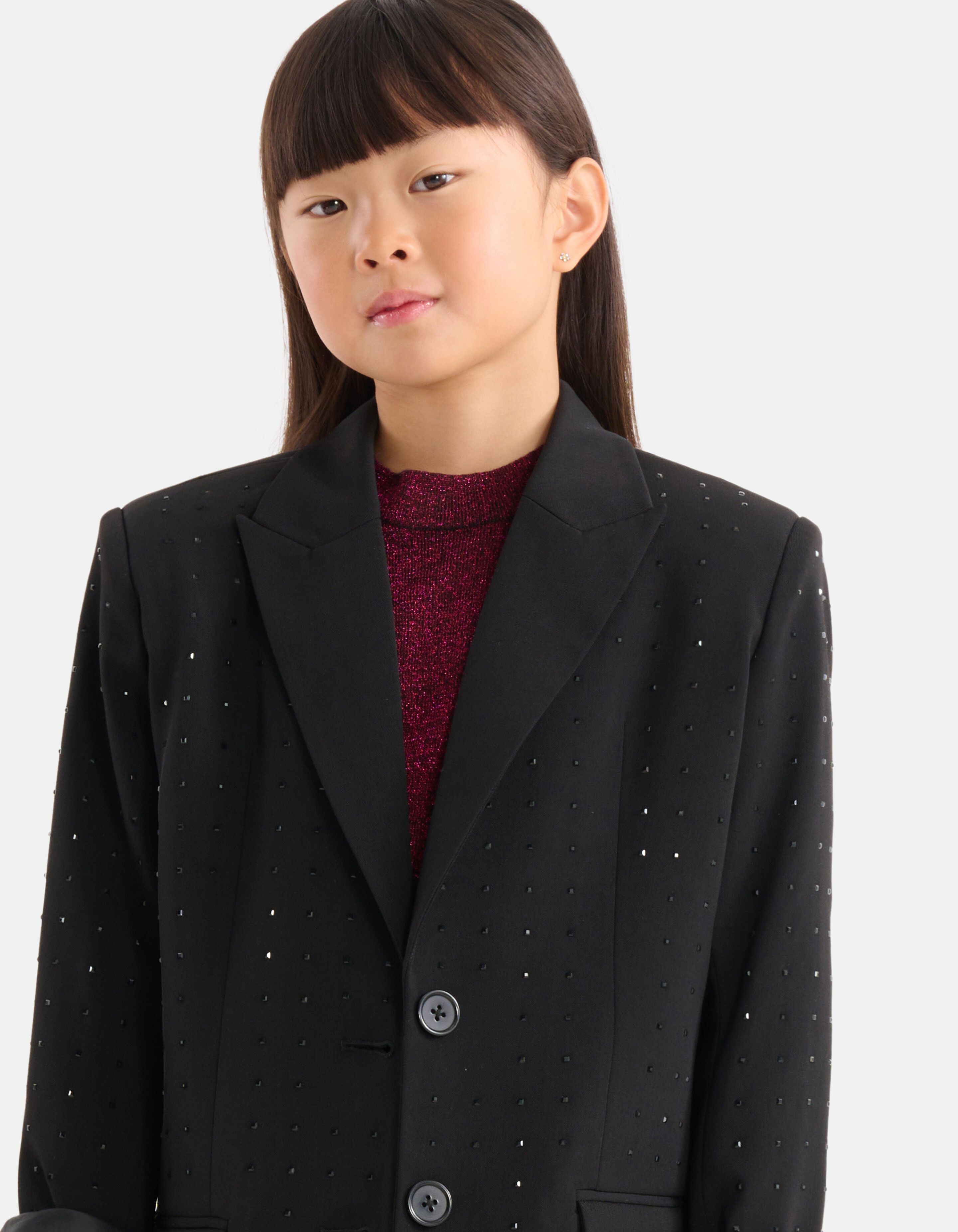 Strassbesetzter Blazer Schwarz von Nicolette SHOEBY GIRLS