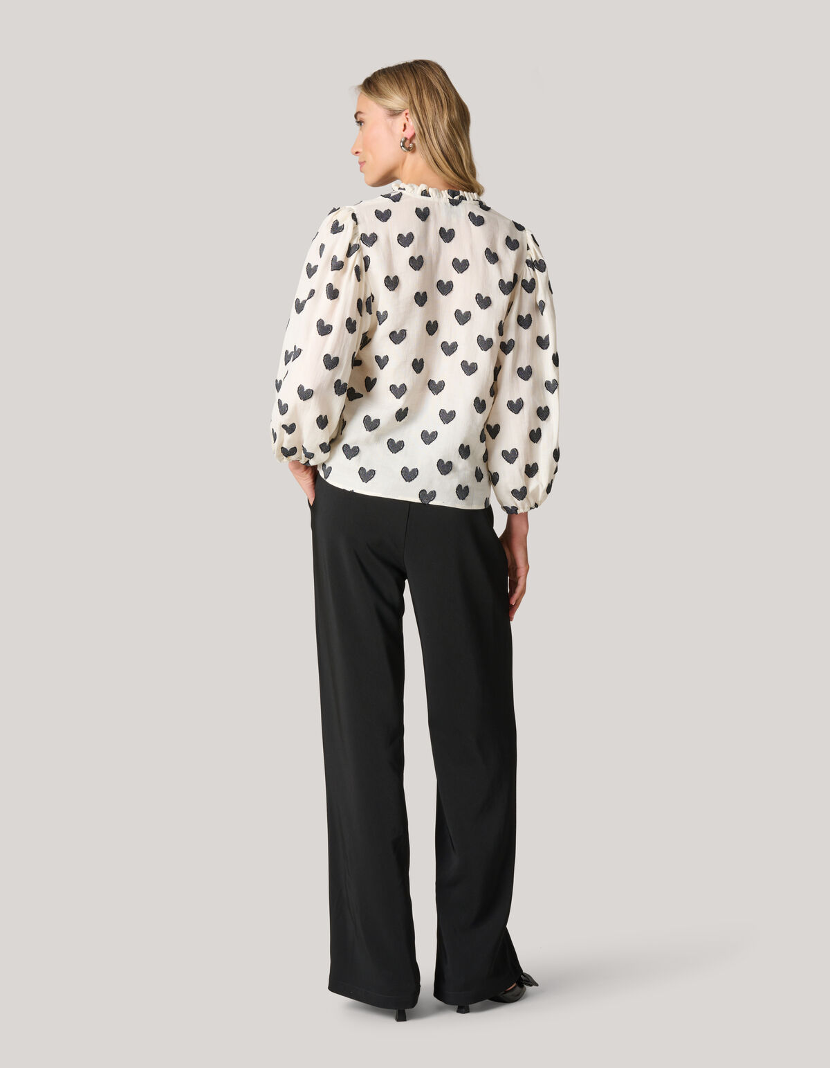 Herzbluse Off White SHOEBY WOMEN