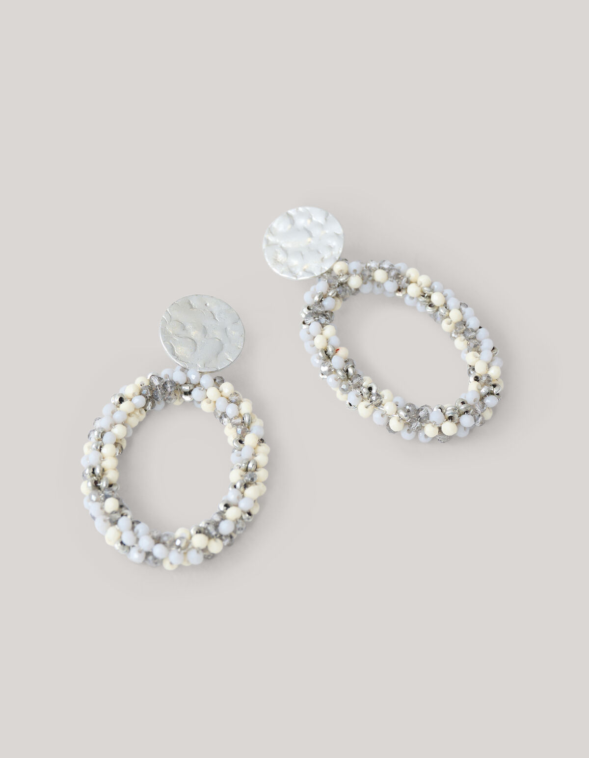 Multi Perlen Ohrringe Silber SHOEBY ACCESSOIRES