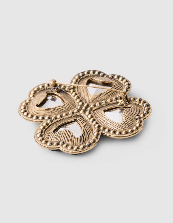 Kleeblatt-Brosche Grün von Fred SHOEBY ACCESSOIRES