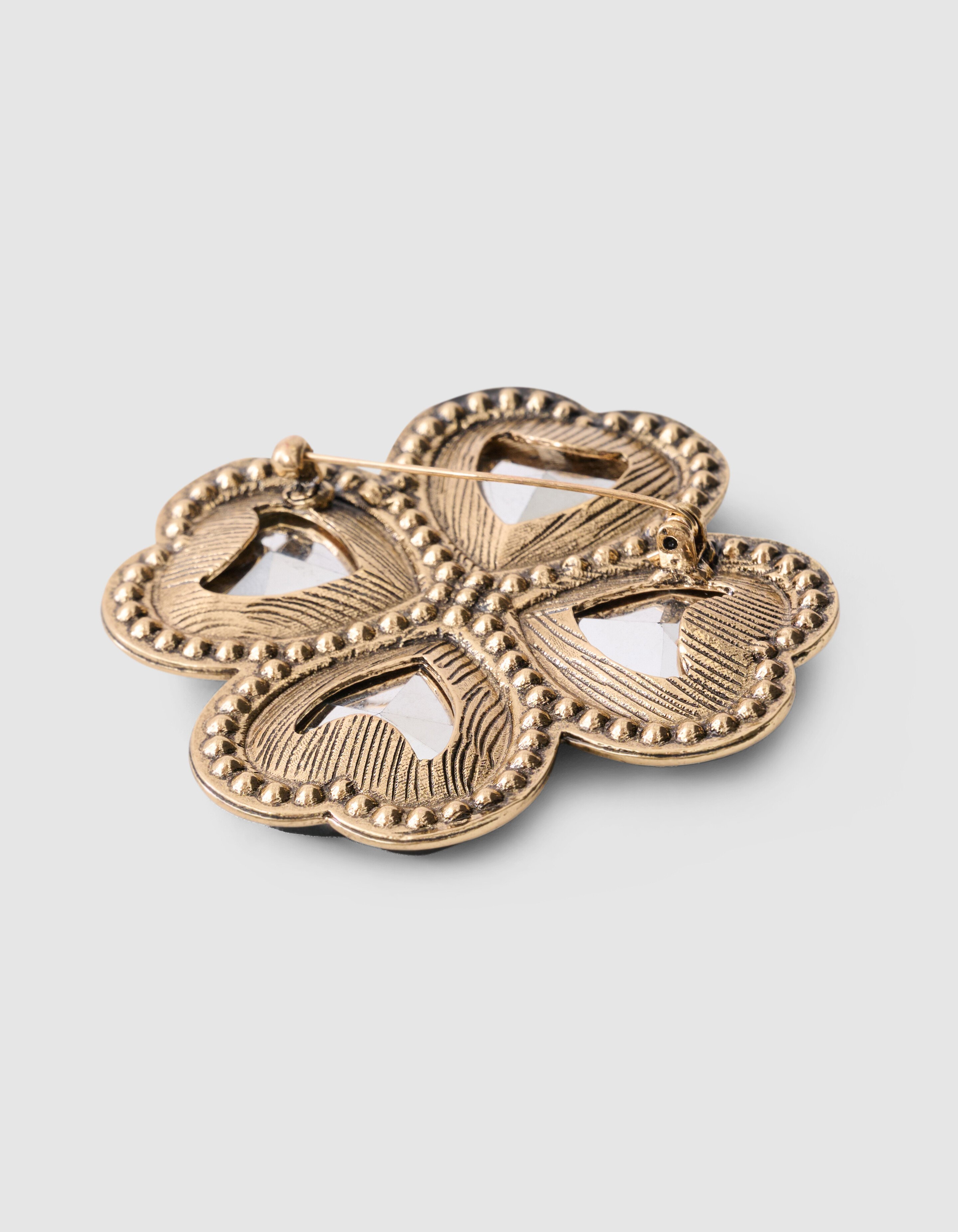 Kleeblatt-Brosche Grün von Fred SHOEBY ACCESSOIRES