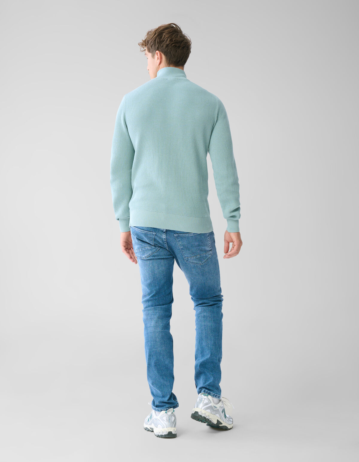 Pullover mit Reißverschluss Grau SHOEBY MEN