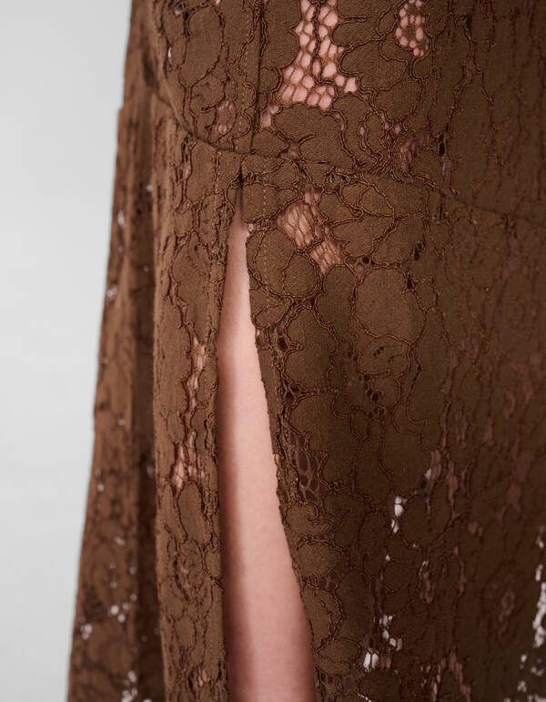 Kanten Maxi Rock Braun SHOEBY WOMEN