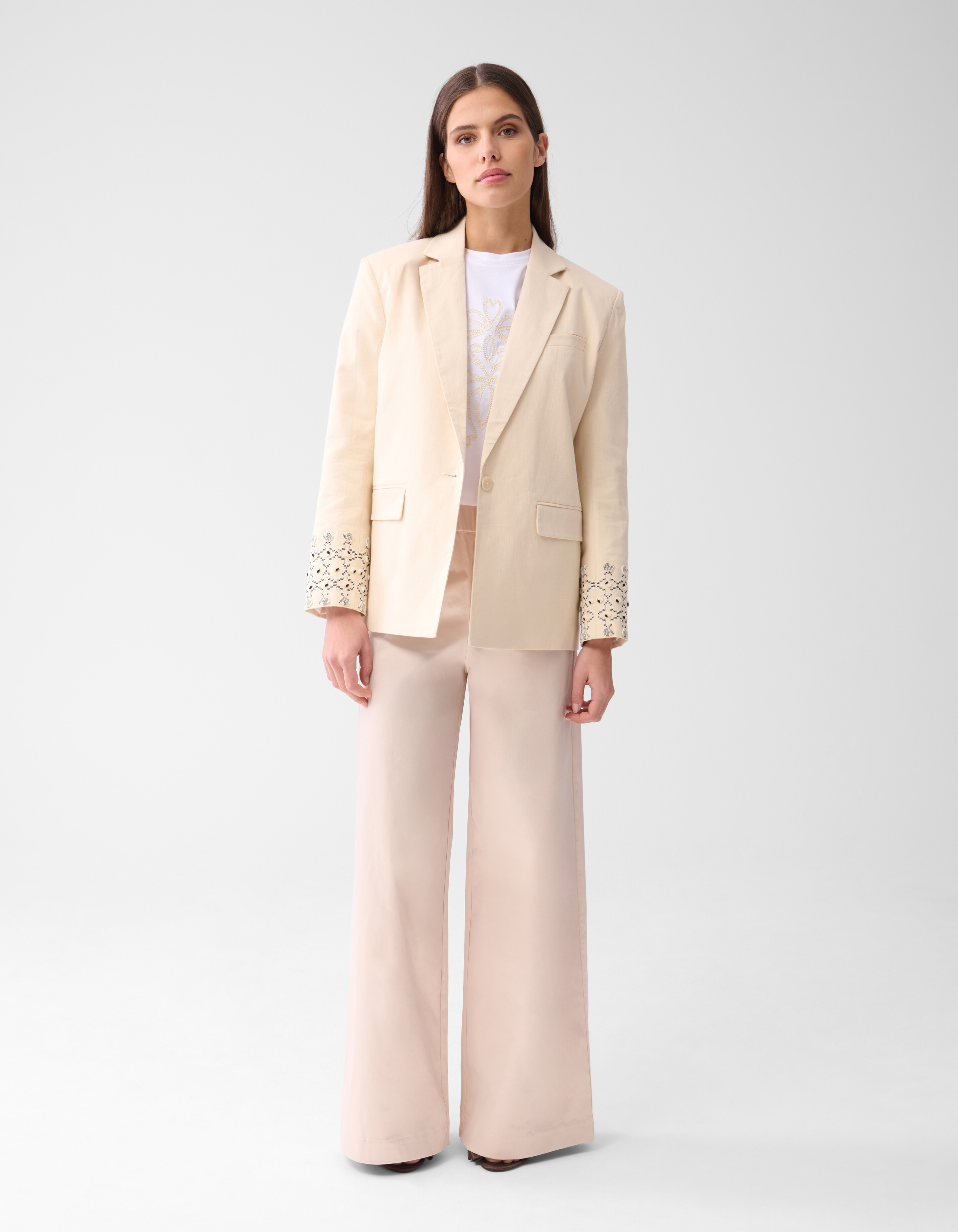 Embroidery Blazer Off White By Mieke SHOEBY WOMEN