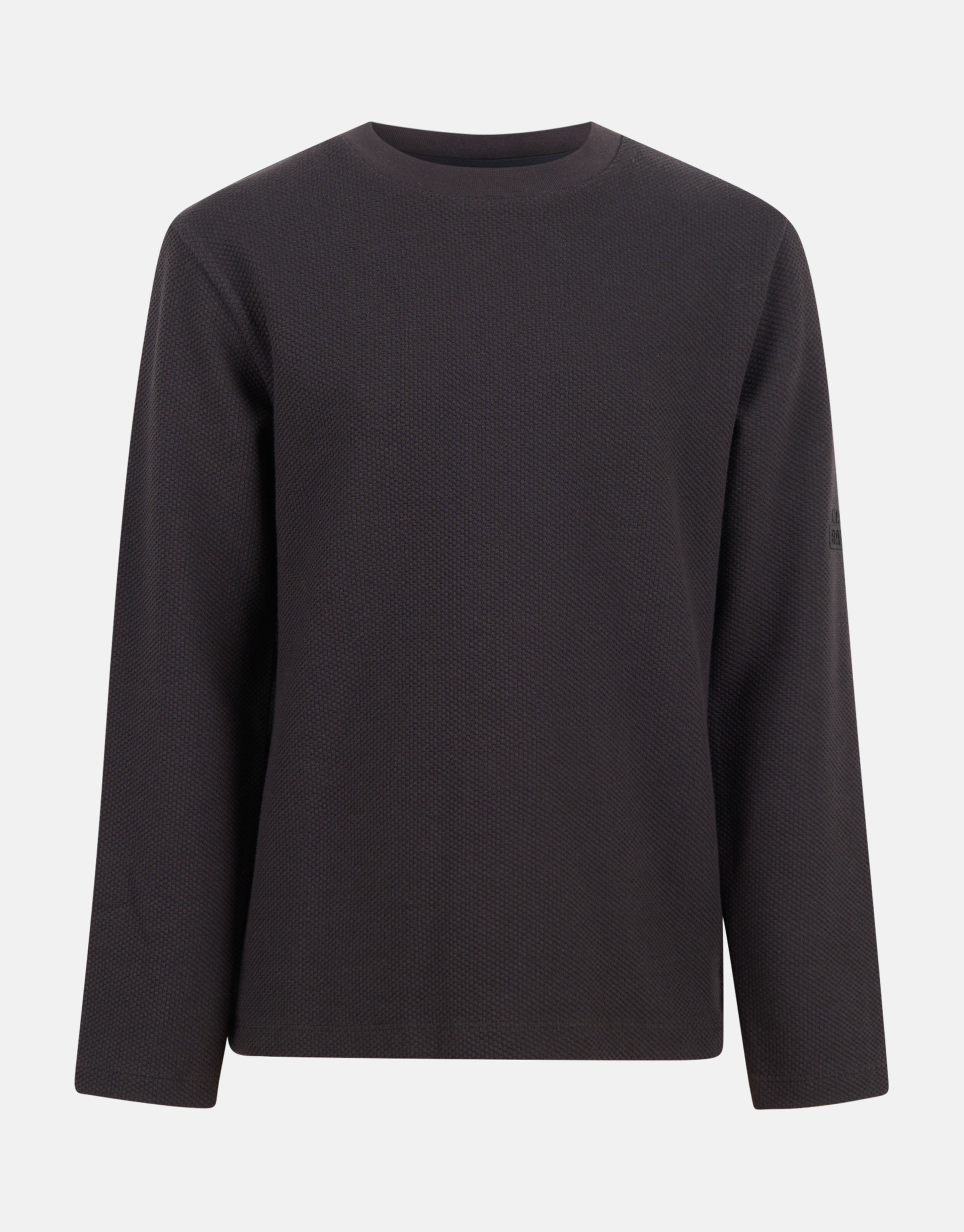 Structure Langarm-T-Shirt Dunkelgrau SHOEBY BOYS