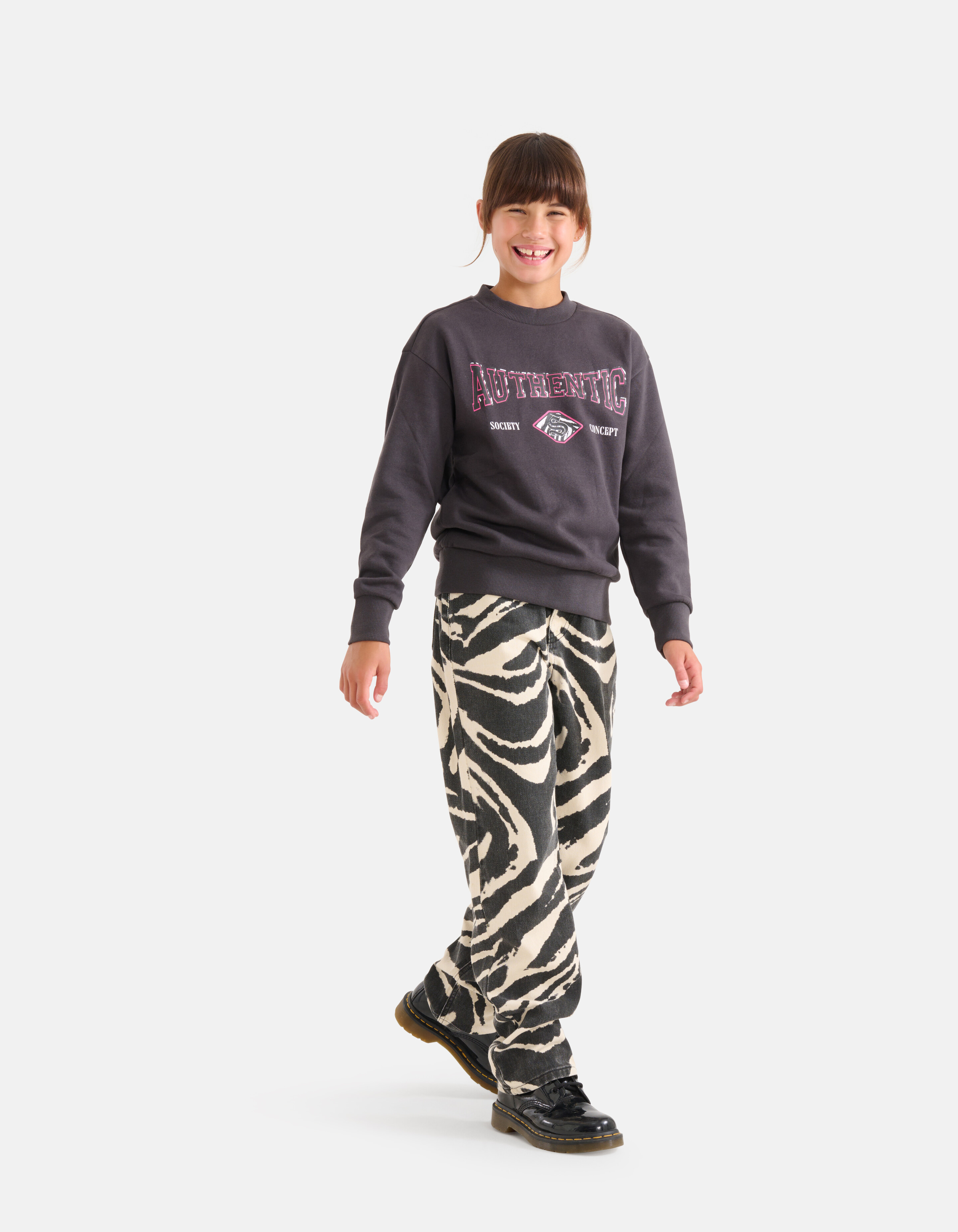 Artwork Pullover Dunkelgrau SHOEBY GIRLS