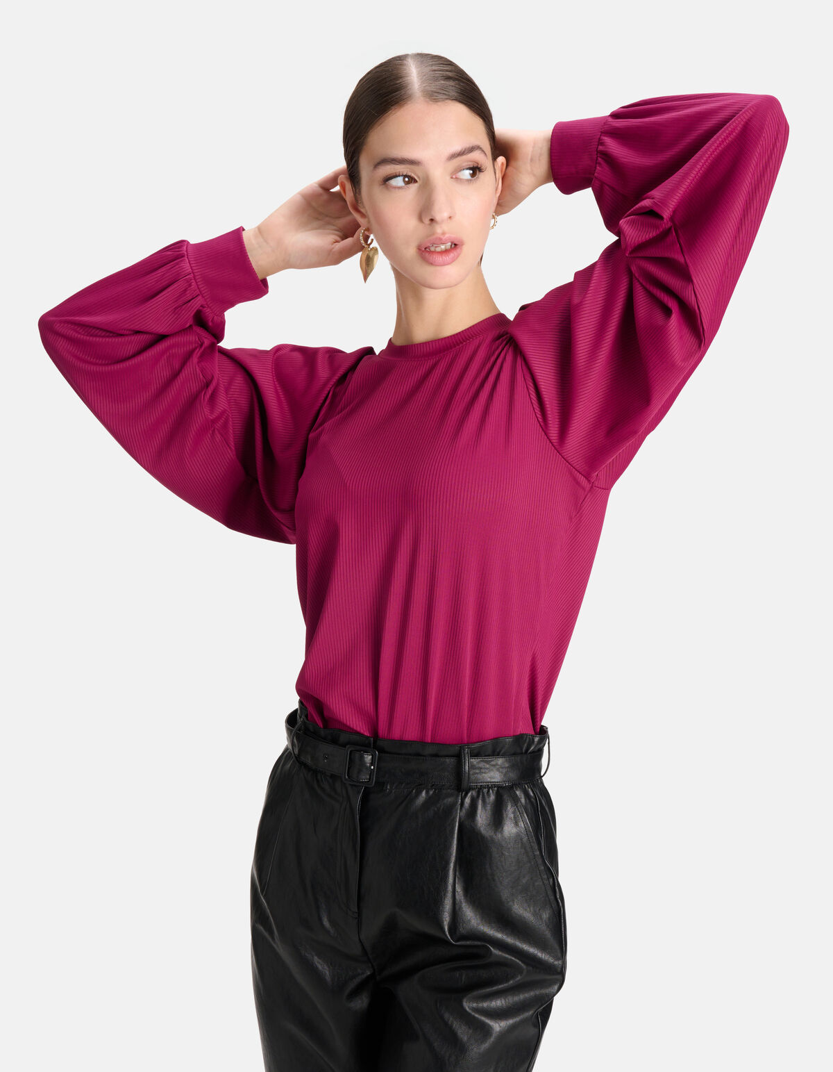 Langärmeliges T-Shirt Lila SHOEBY WOMEN