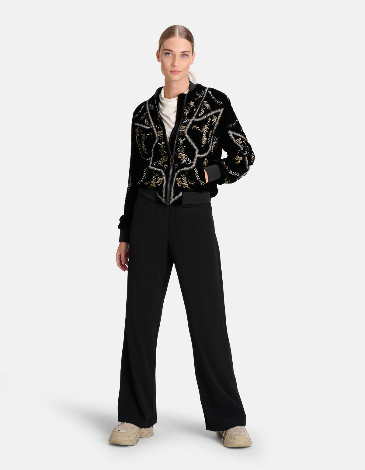 Satin-Bomberjacke Schwarz By Mieke SHOEBY WOMEN