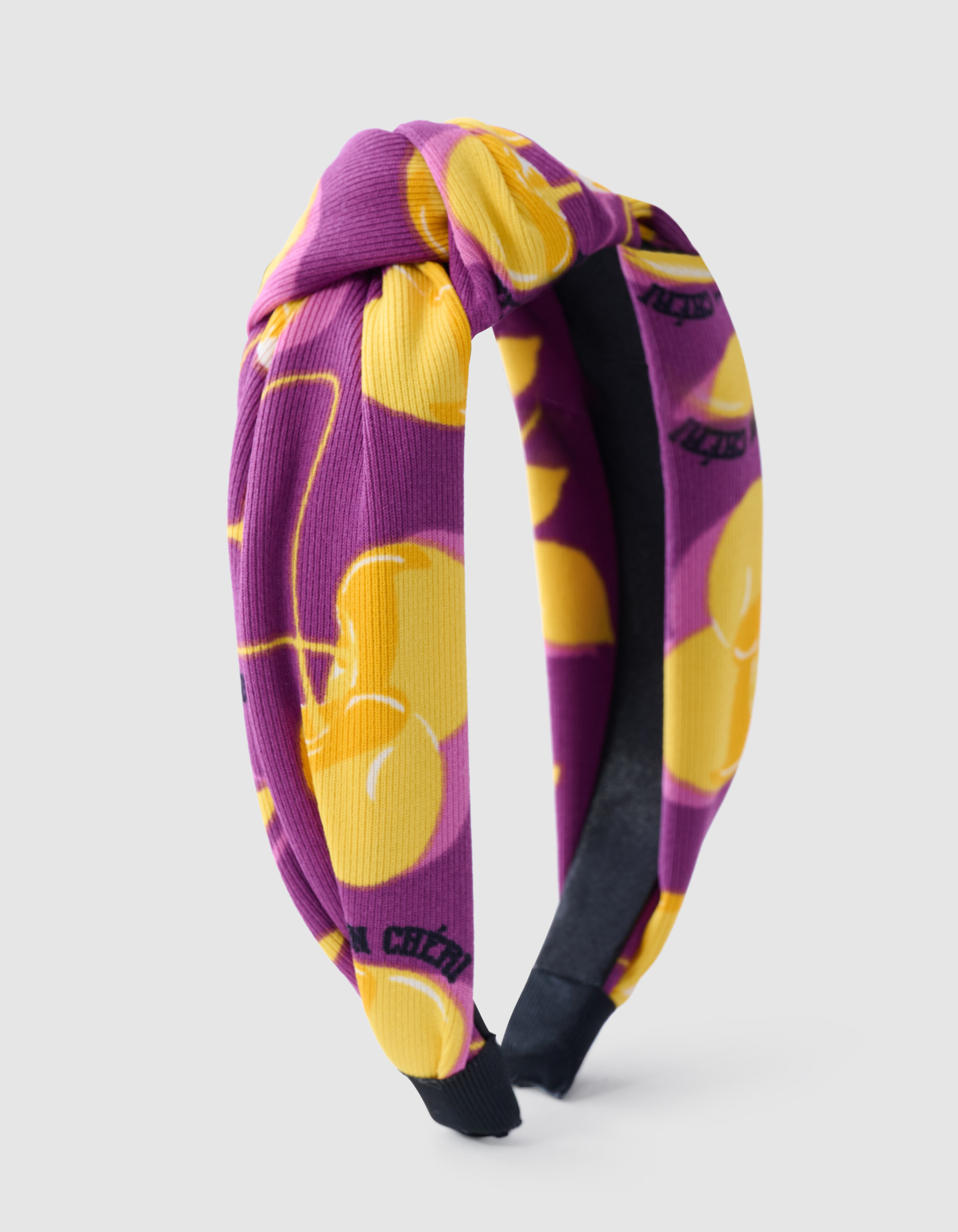 Bedrucktes Haarband Dunkelviolett SHOEBY ACCESSOIRES