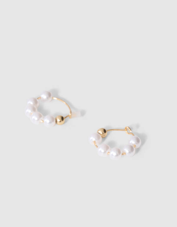Perlenohrringe aus Gold SHOEBY ACCESSOIRES