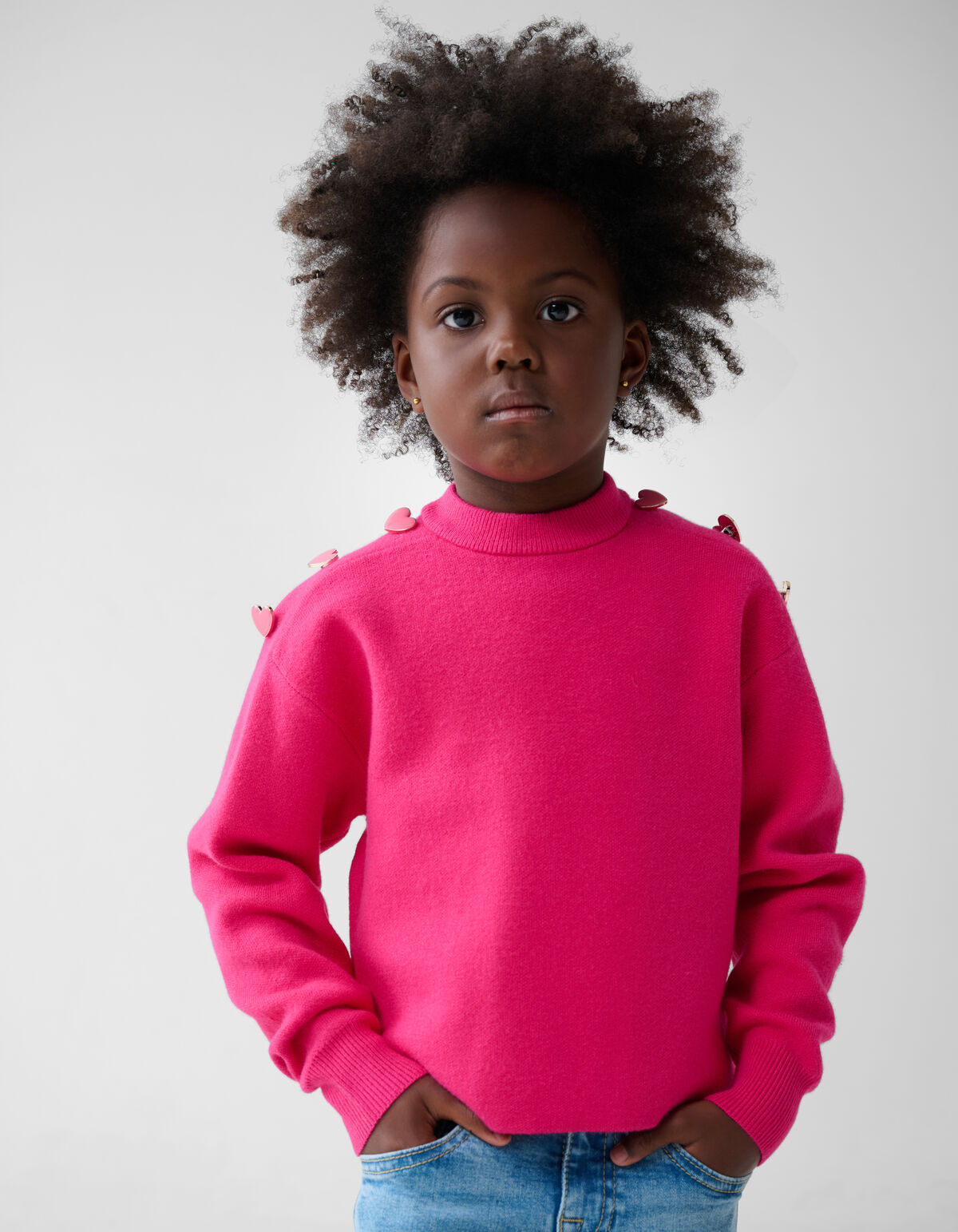 Knopf-Pullover Rosa SHOEBY GIRLS
