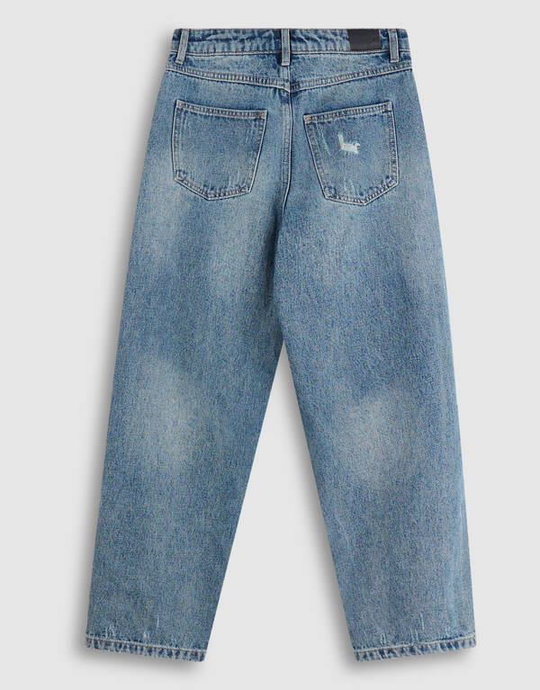 Destroyed Balloon Fit Jeans Dunkelblau SHOEBY BOYS