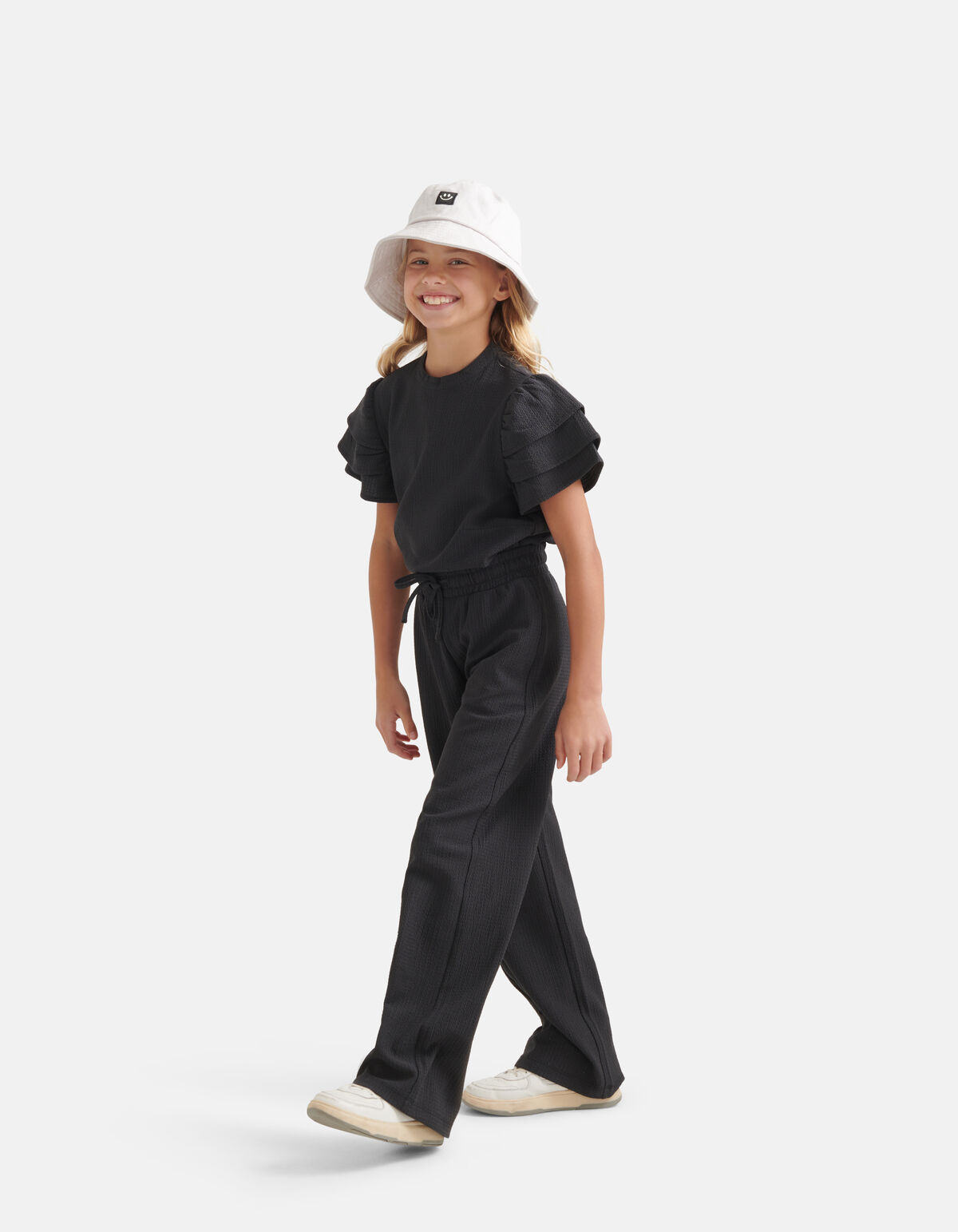 Crinkle Top Dunkelgrau SHOEBY GIRLS