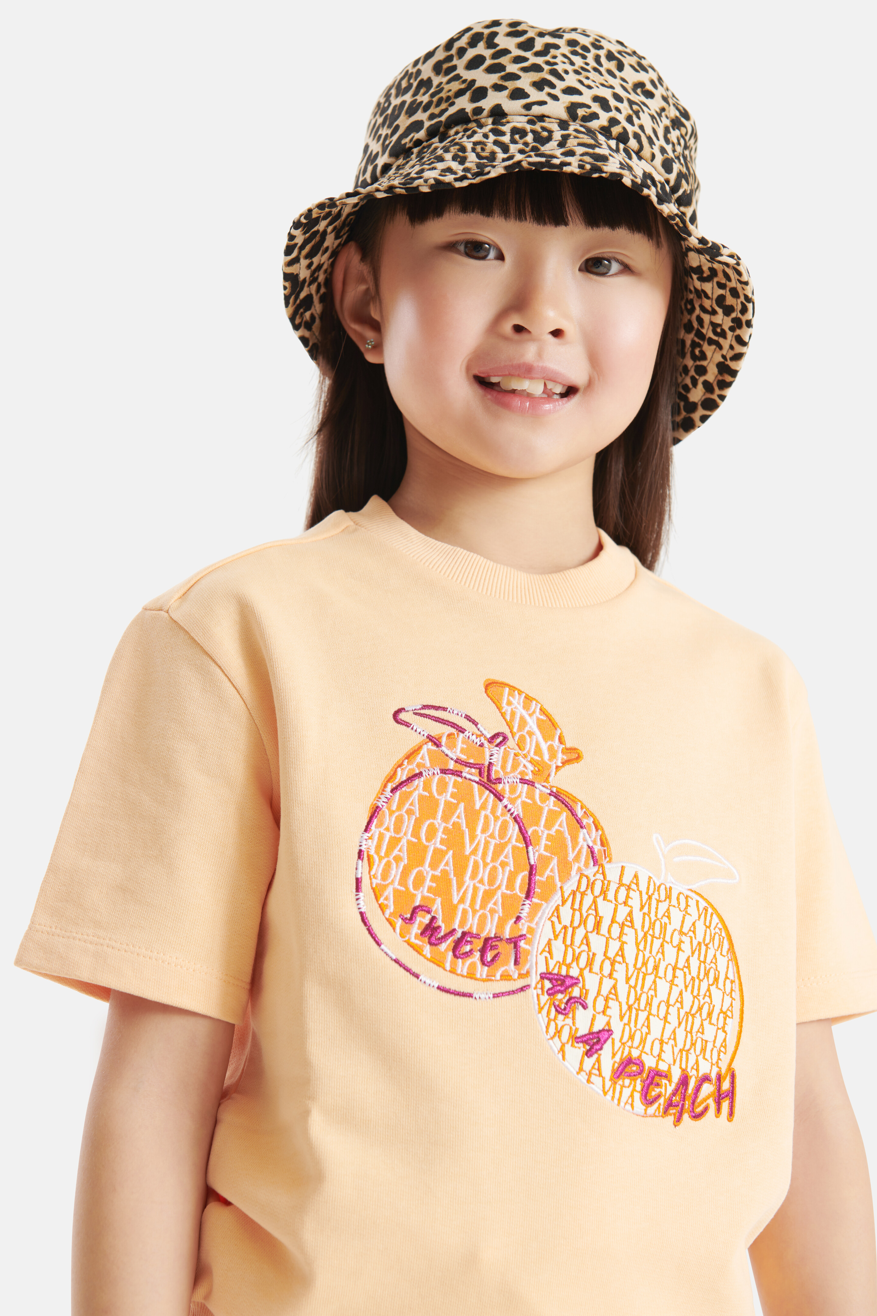Artwork Sweat-T-Shirt Orange SHOEBY GIRLS