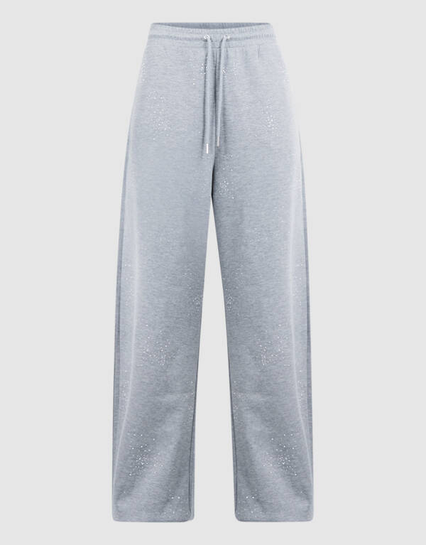 Strass Jogginghose Hellgrau Von Fred SHOEBY WOMEN
