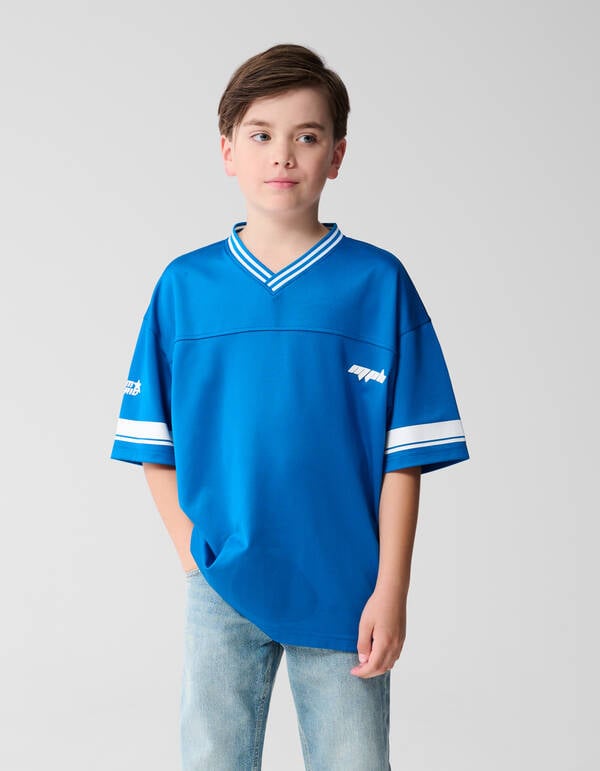 Übergrößen Sportliches T-Shirt Blau SHOEBY BOYS