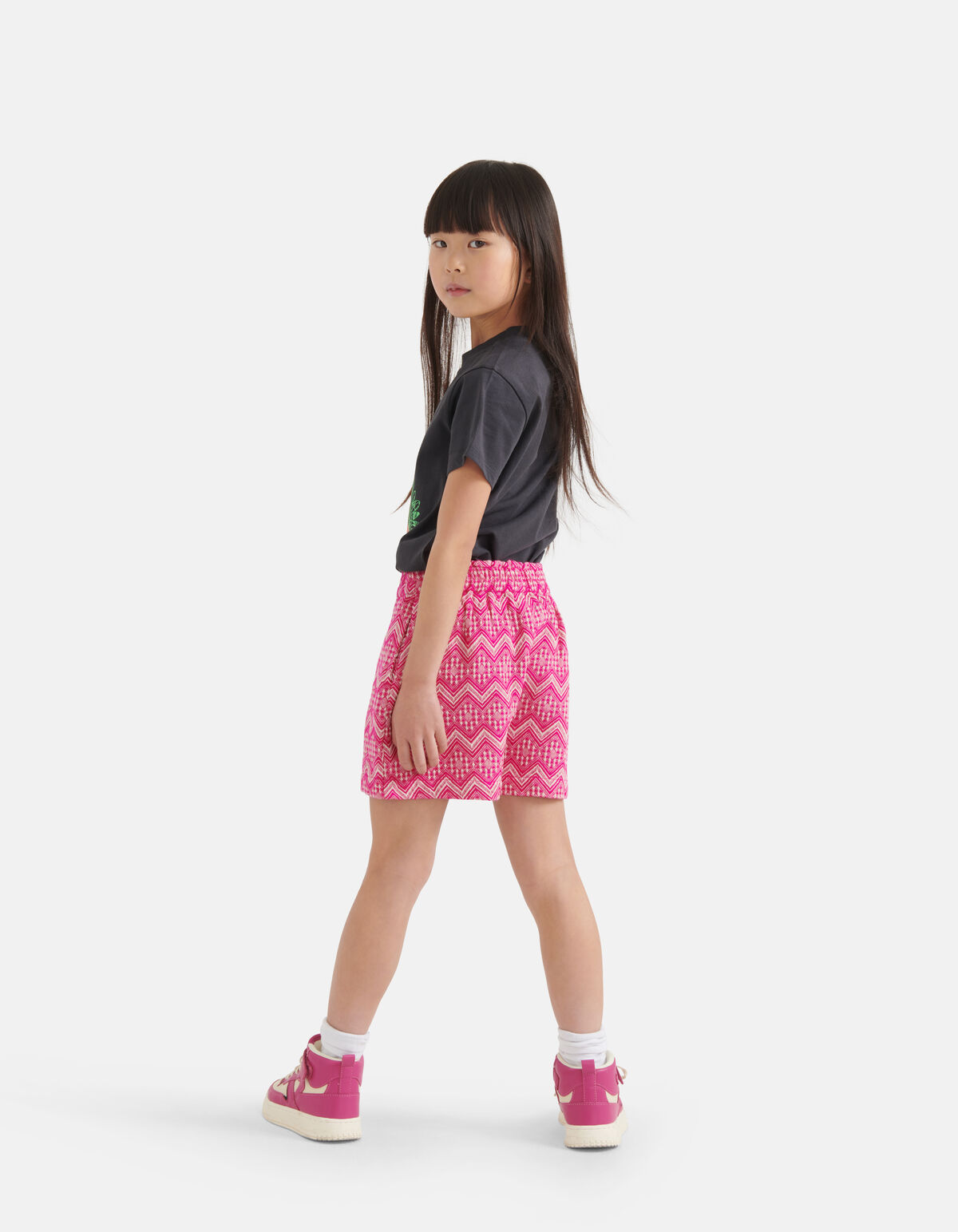 Artwork T-Shirt Dunkelgrau SHOEBY GIRLS