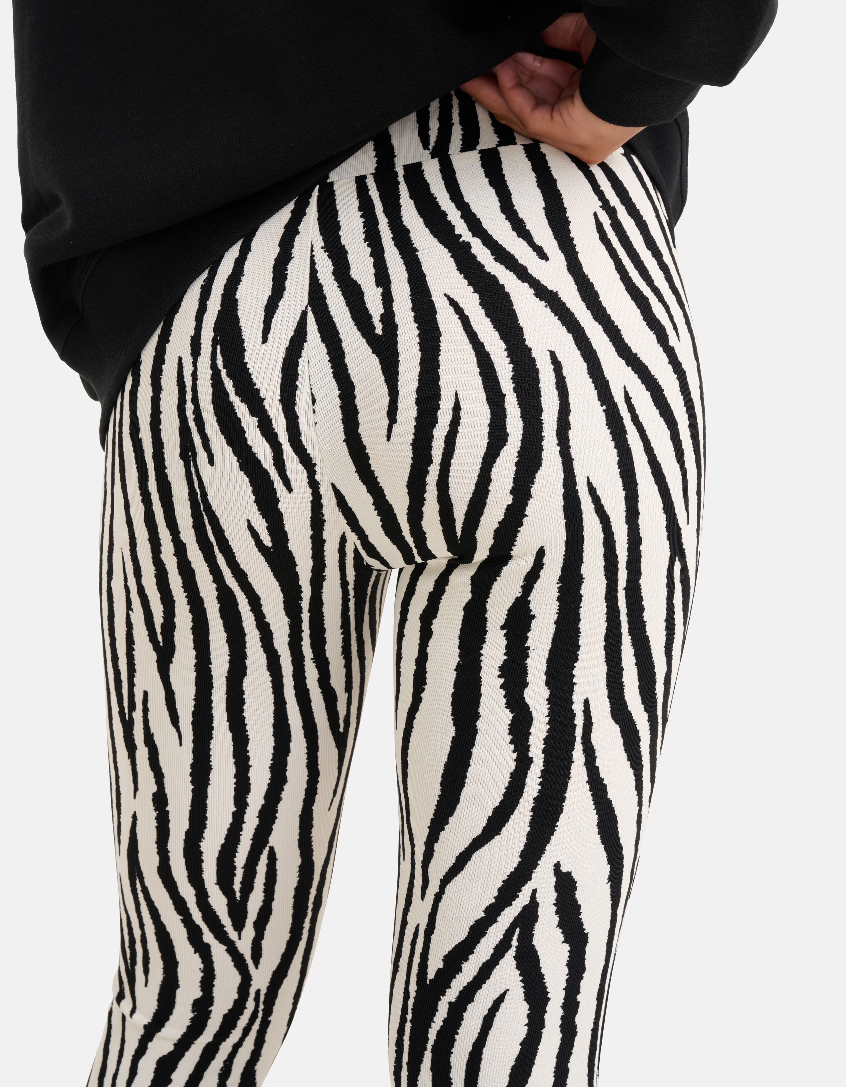 Zebra Print Legging Schwarz/Weiß SHOEBY WOMEN