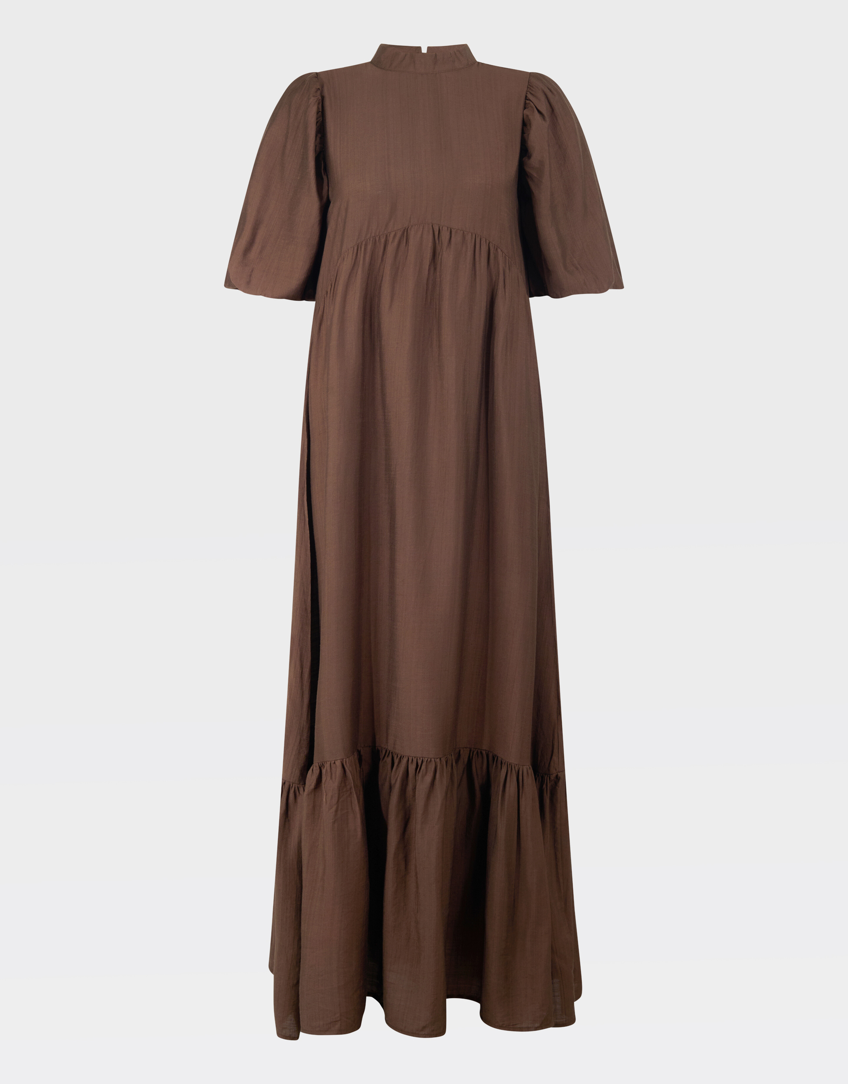 R&uuml;sche Maxikleid Braun SHOEBY WOMEN