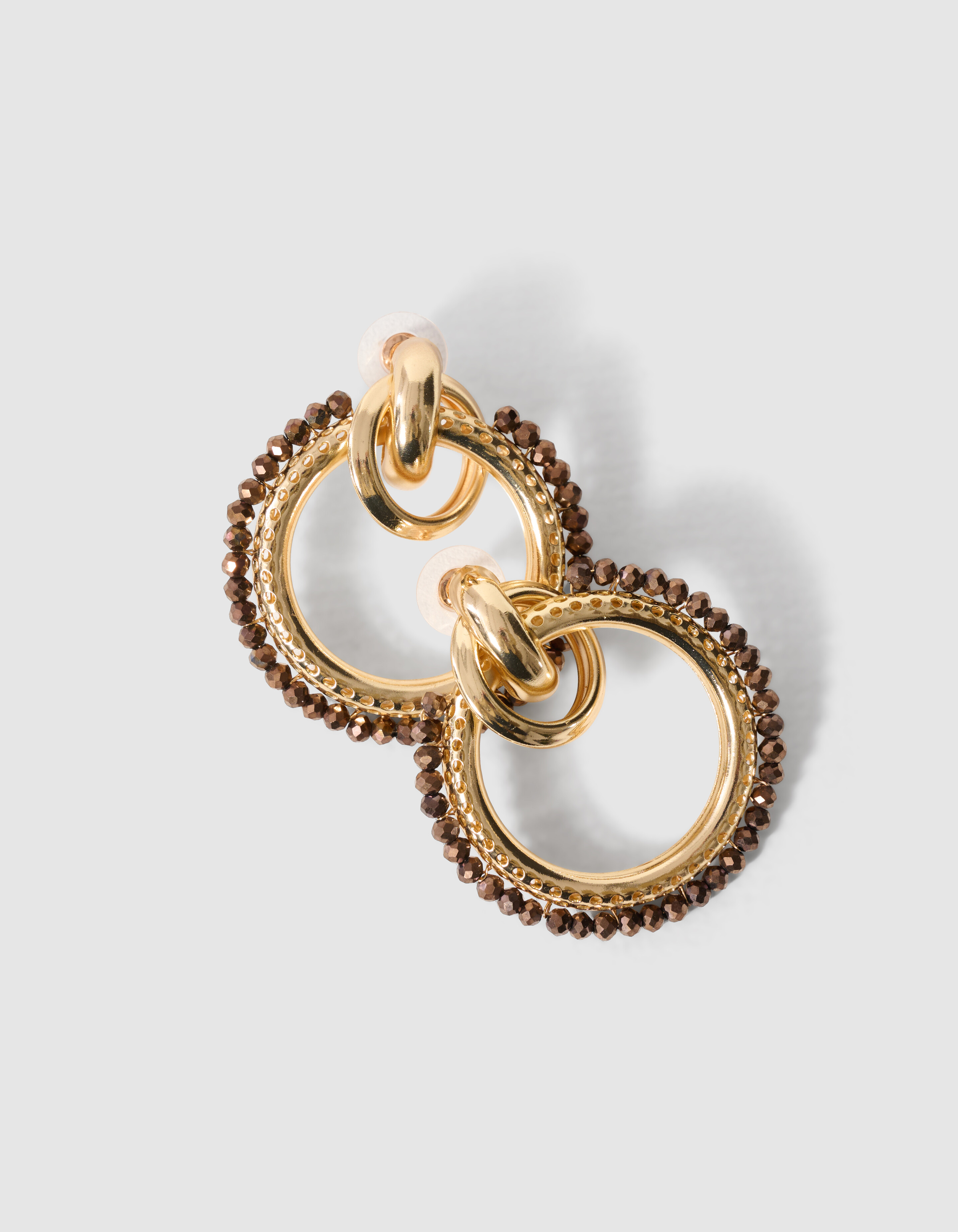 Triple Ring Ohrringe Gold SHOEBY ACCESSOIRES