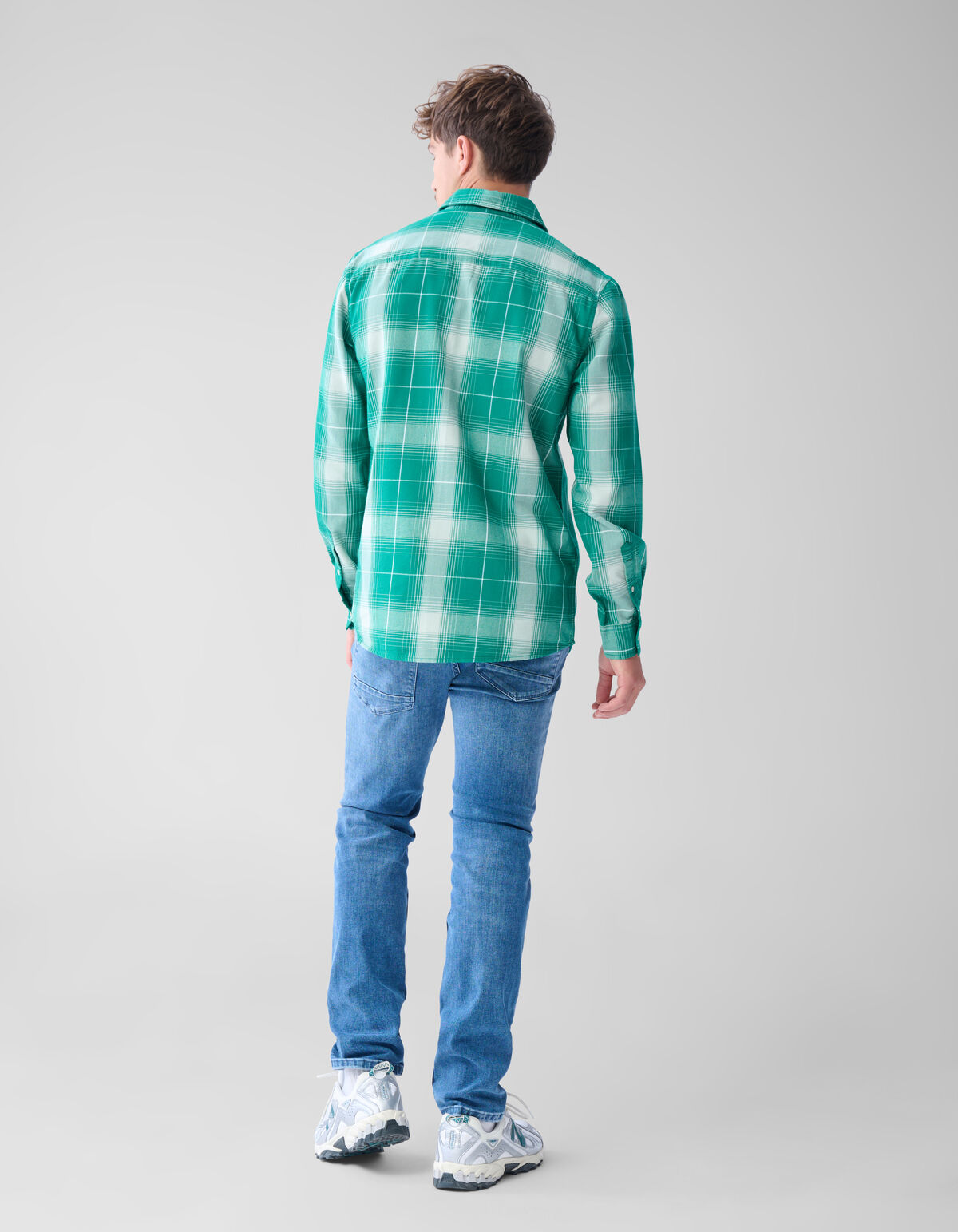 Flanell Kariertes Hemd Grün SHOEBY MEN