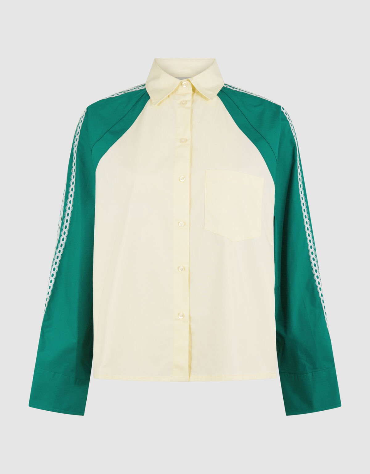 Kanten Bluse Hellgelb SHOEBY WOMEN