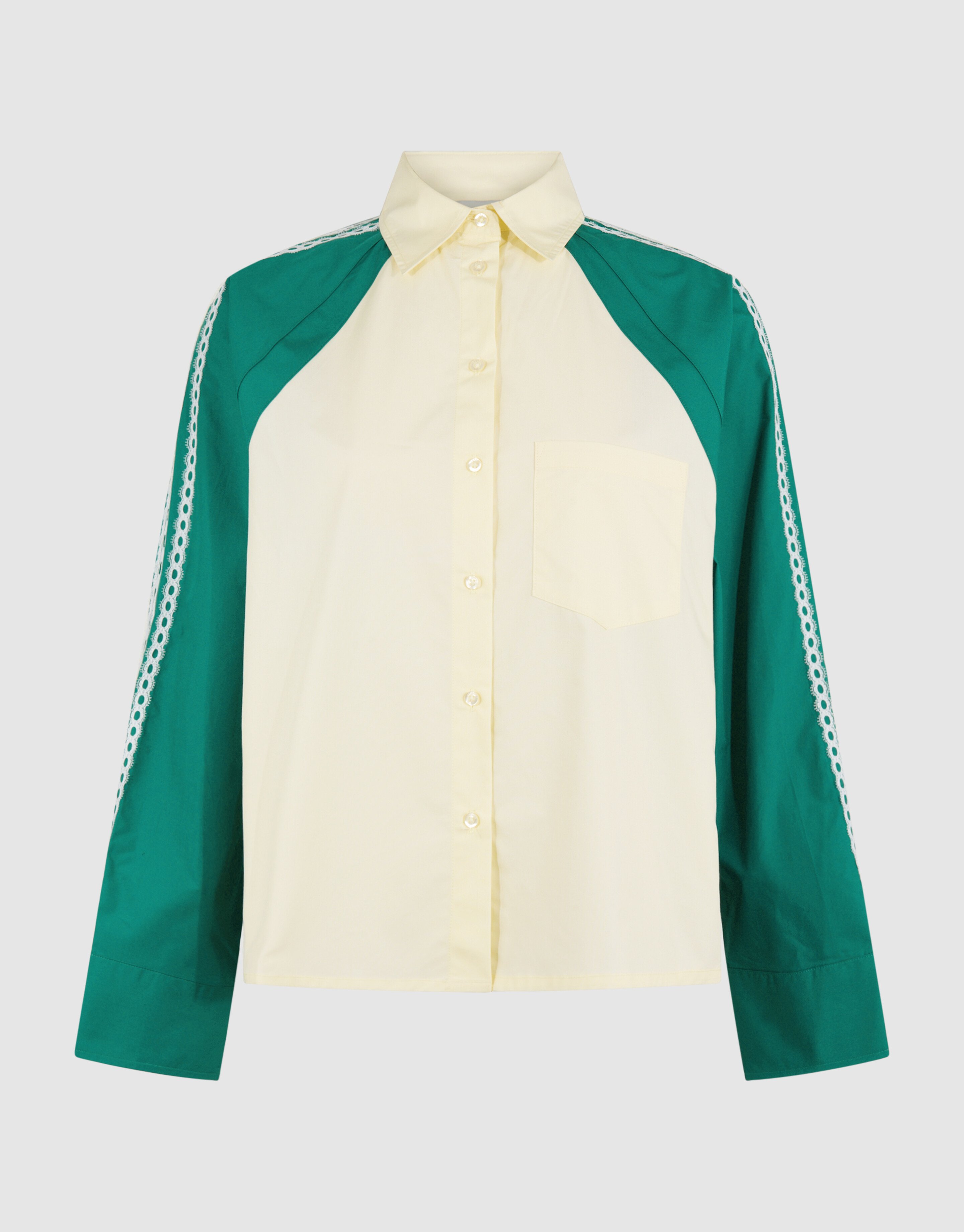 Kanten Bluse Hellgelb SHOEBY WOMEN