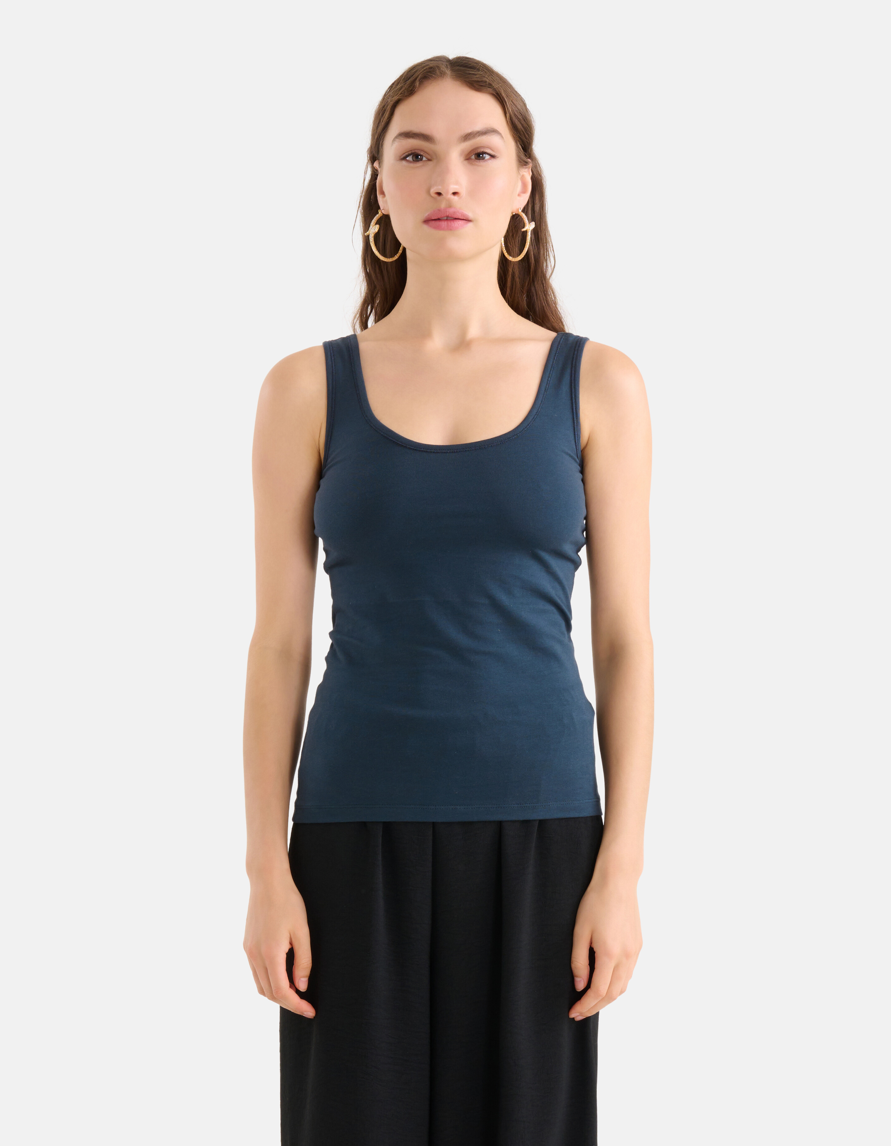 Basic Tank Top Dunkelblau SHOEBY WOMEN