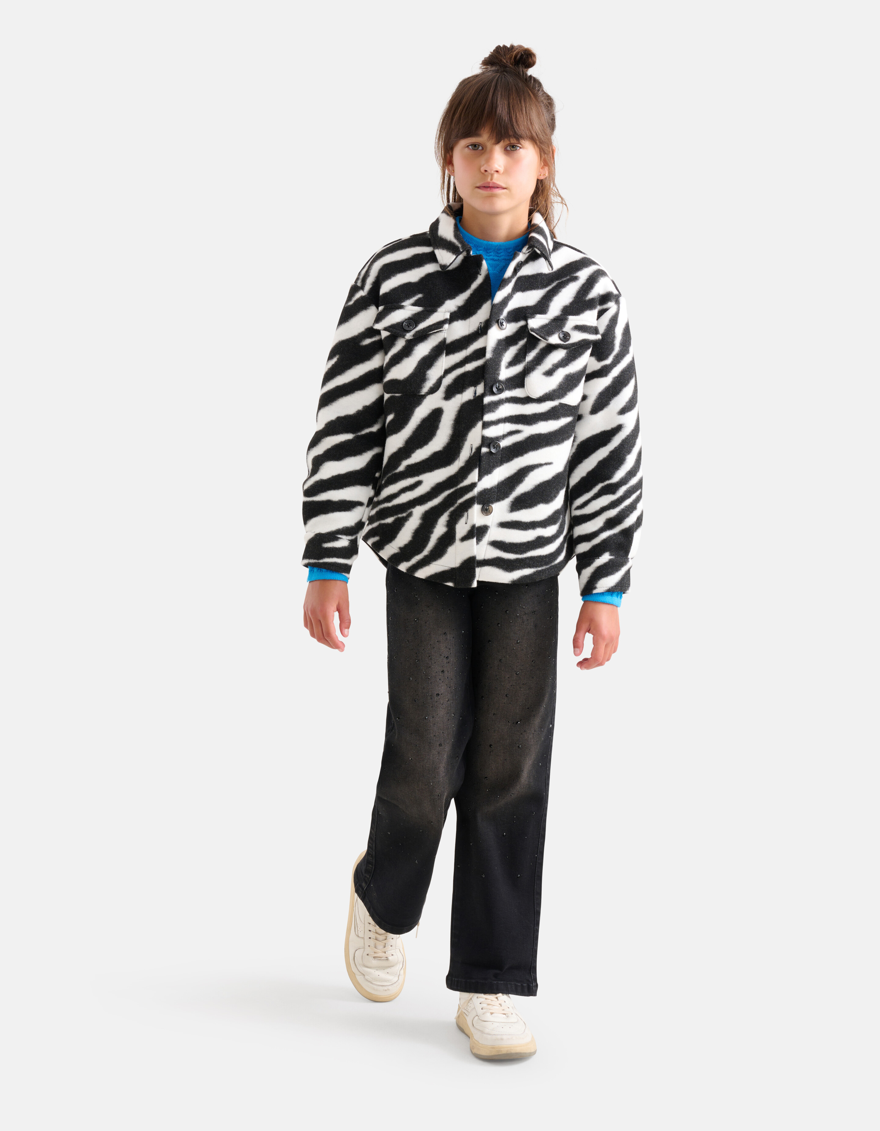 Diagonaler Pullover Blau SHOEBY GIRLS