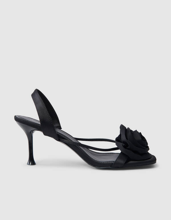 Flower Heels Schwarz SHOEBY SHOES
