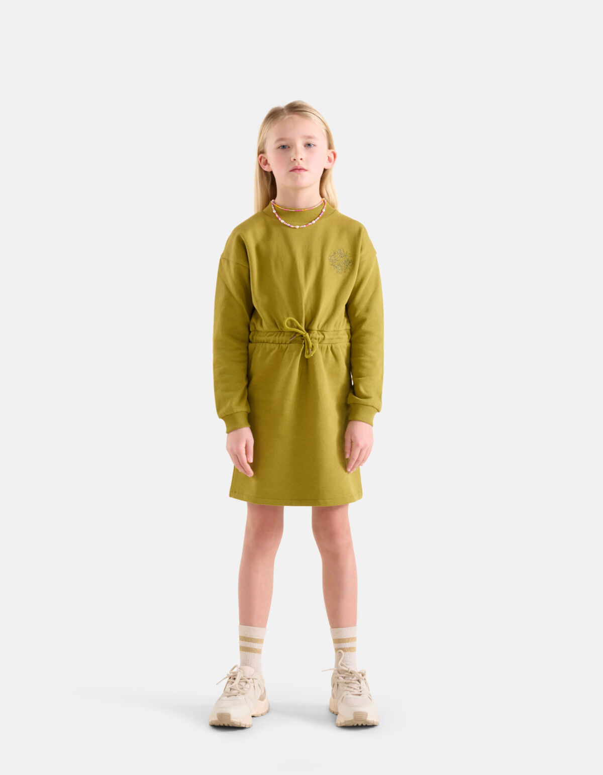 Besticktes Pulloverkleid Grün SHOEBY GIRLS
