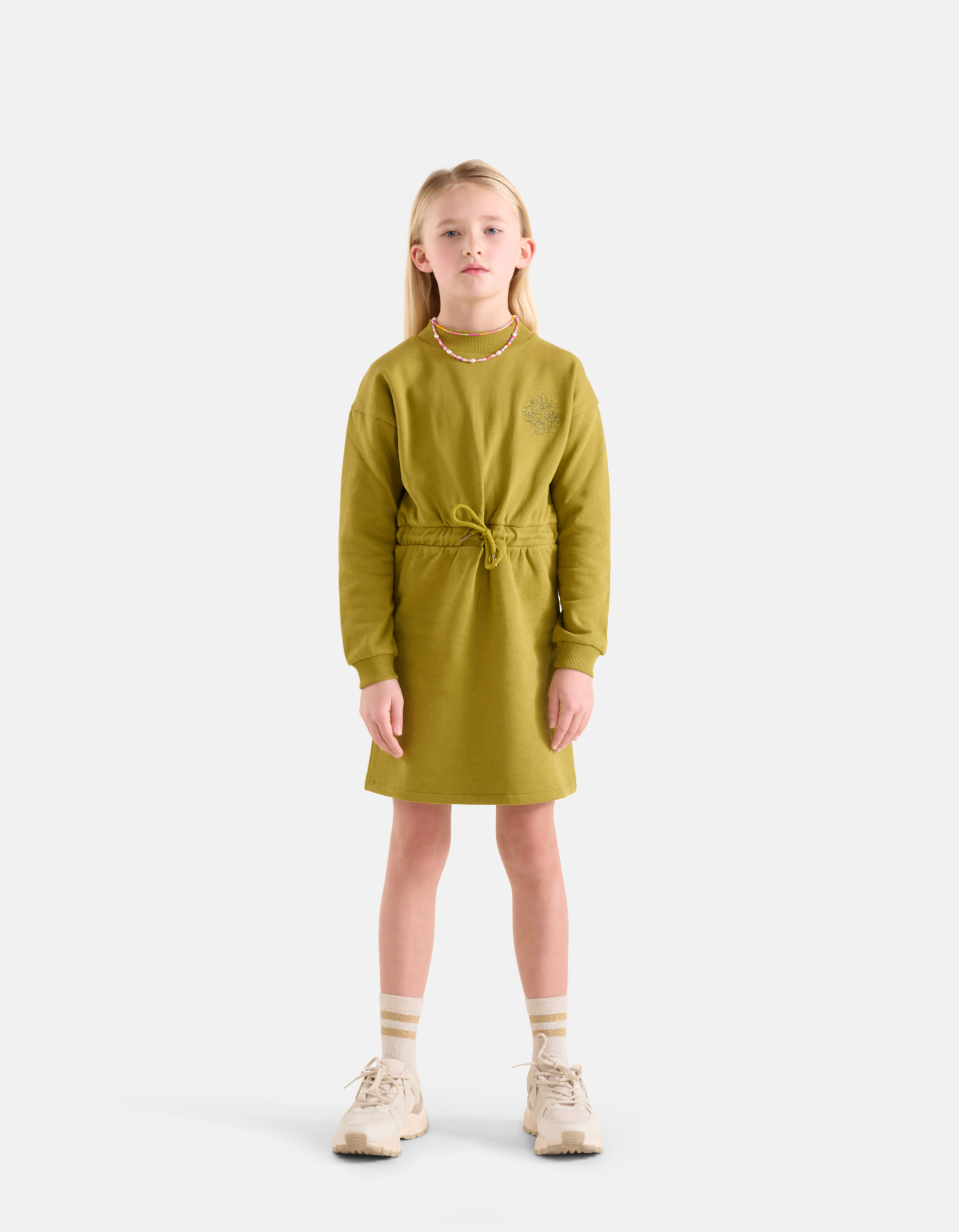 Besticktes Pulloverkleid Grün SHOEBY GIRLS