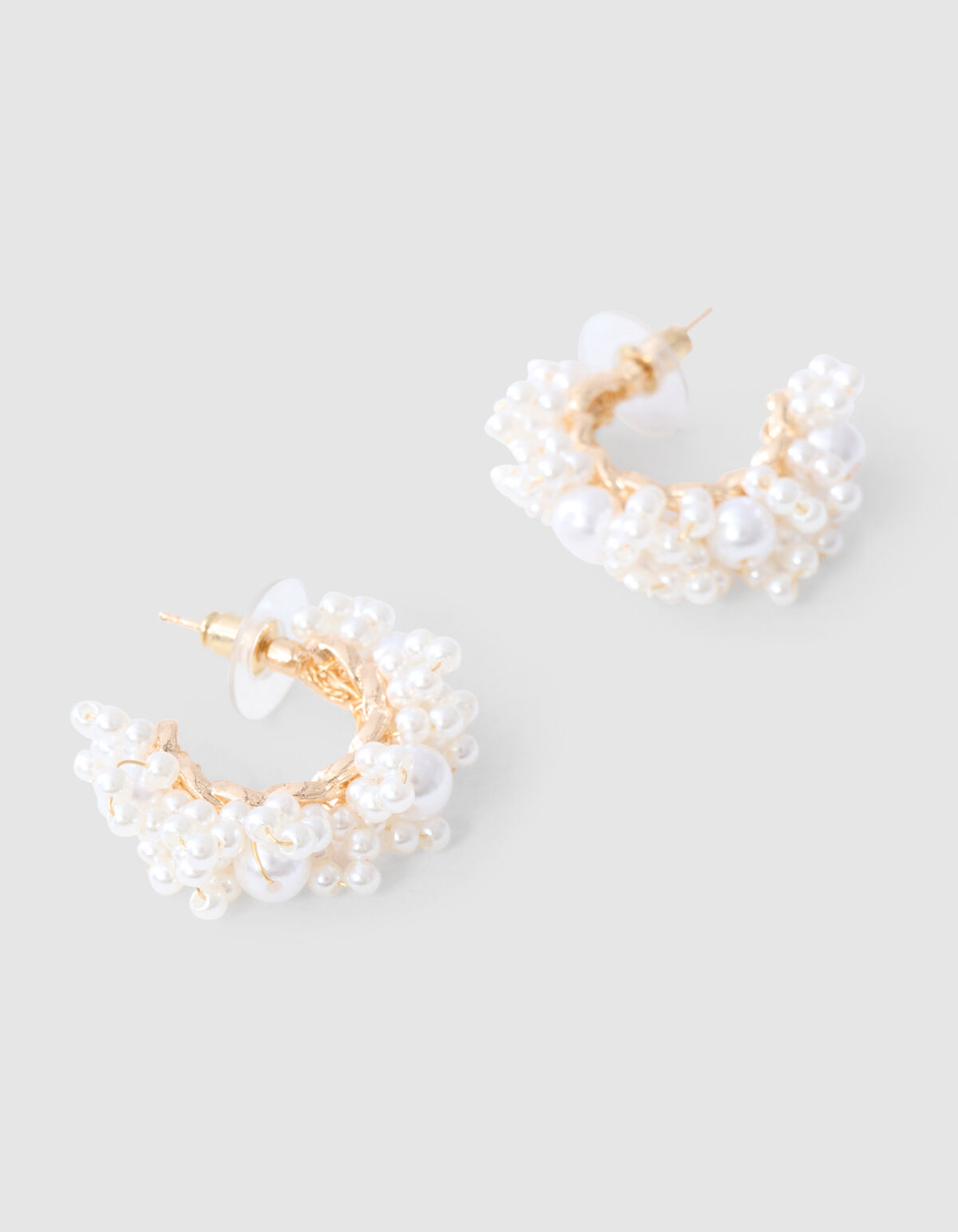 Perlenohrringe Off White SHOEBY ACCESSOIRES