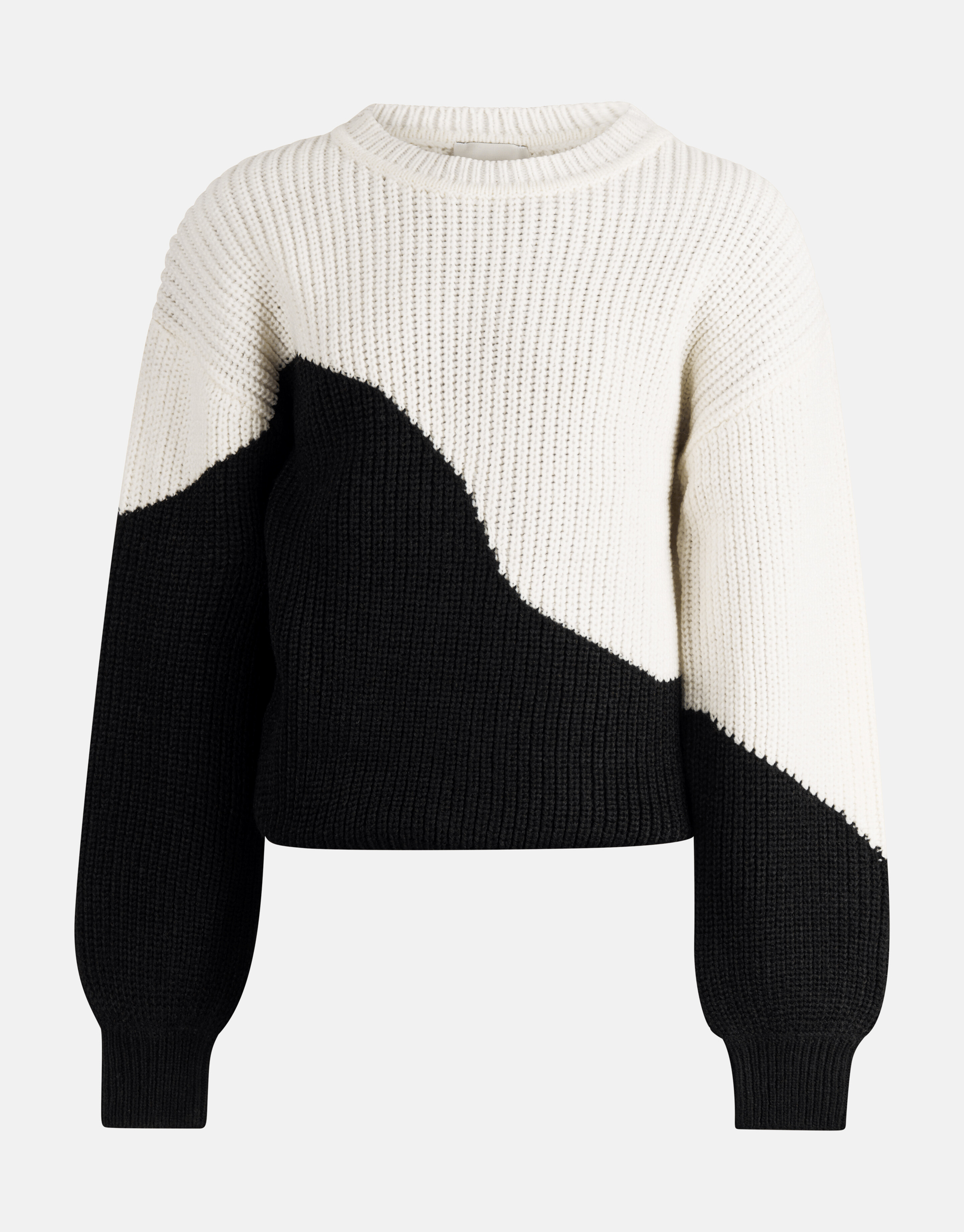 Colourblock Pullover Schwarz/Weiß SHOEBY GIRLS