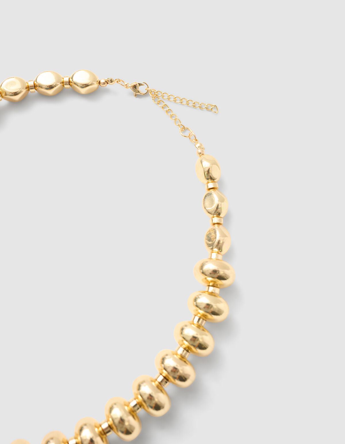 Runde ovale Halskette Gold SHOEBY ACCESSOIRES