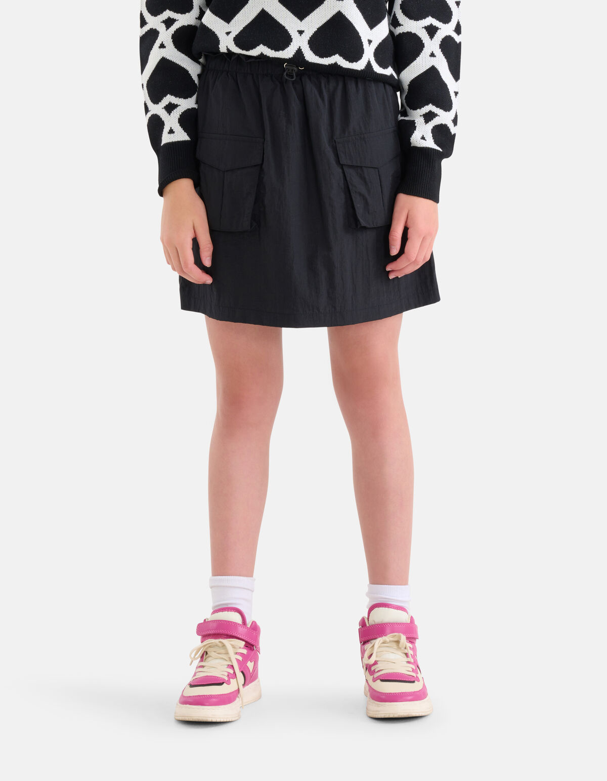 Cargo-Fallschirmrock Schwarz SHOEBY GIRLS