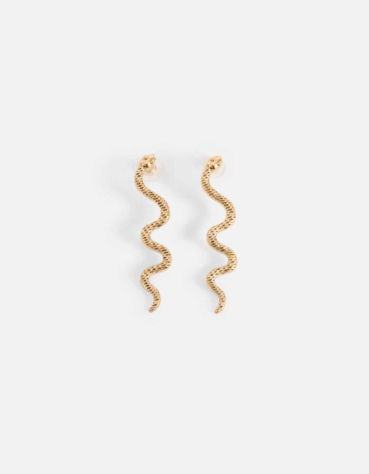 Schlangen-Ohrringe Gold SHOEBY ACCESSOIRES