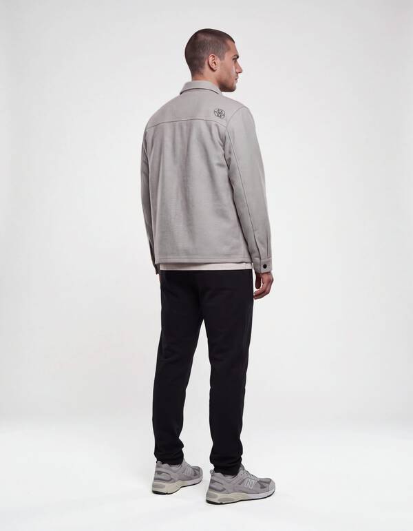 Soft Twill Overshirt Hellgrau SHOEBY MEN