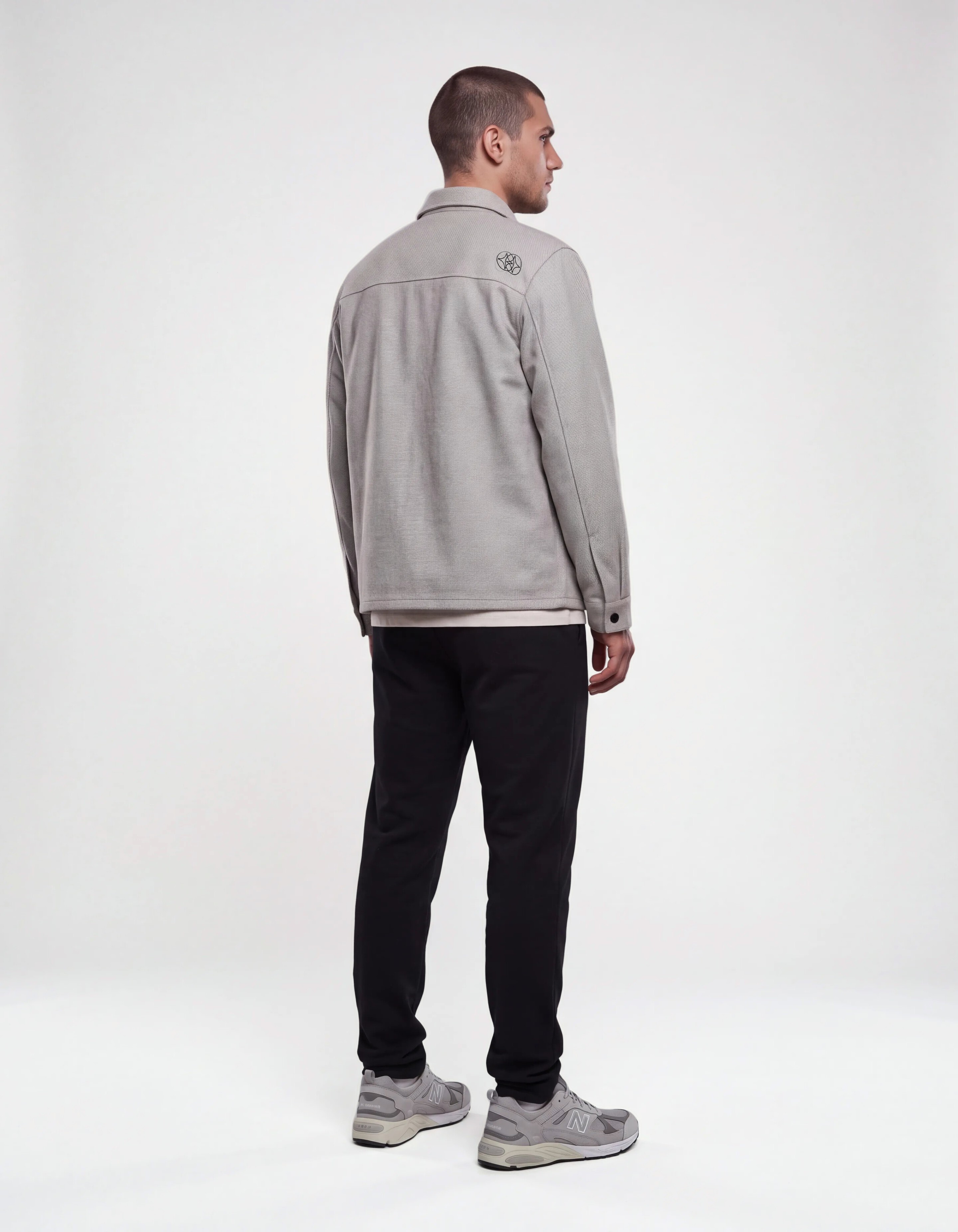 Soft Twill Overshirt Hellgrau SHOEBY MEN