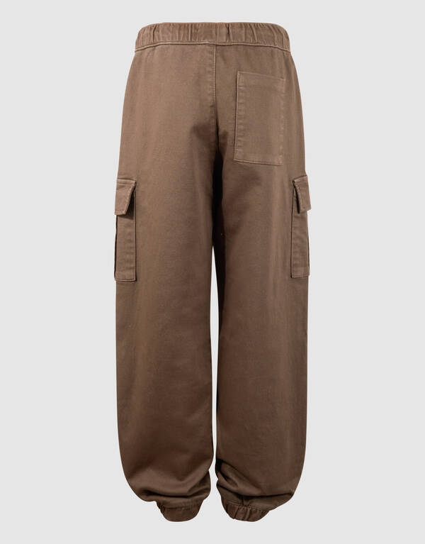 Lockere Cargo-Hose in Taupe SHOEBY BOYS