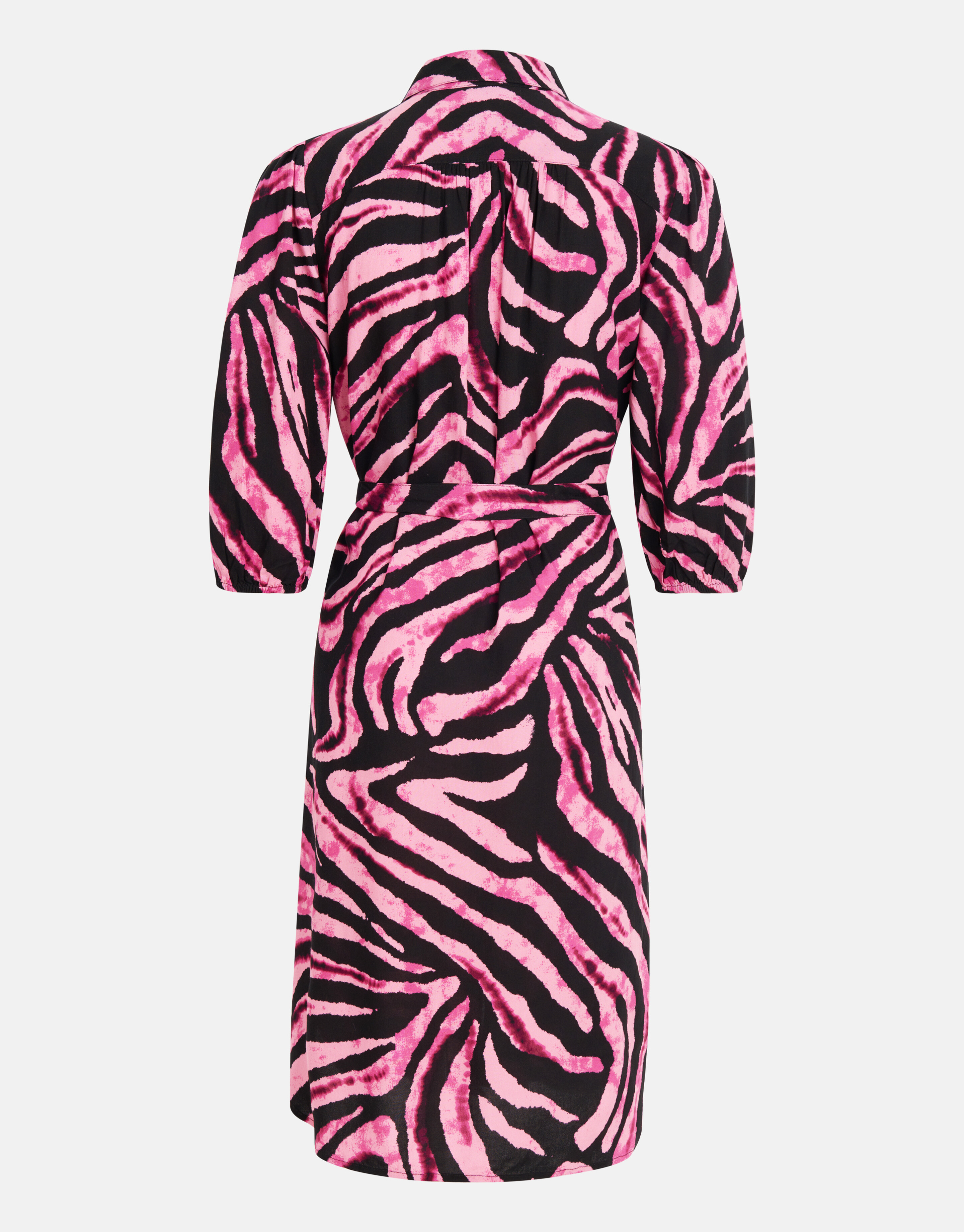 Zebraprint Midi Jurk Donkerroze SHOEBY WOMEN