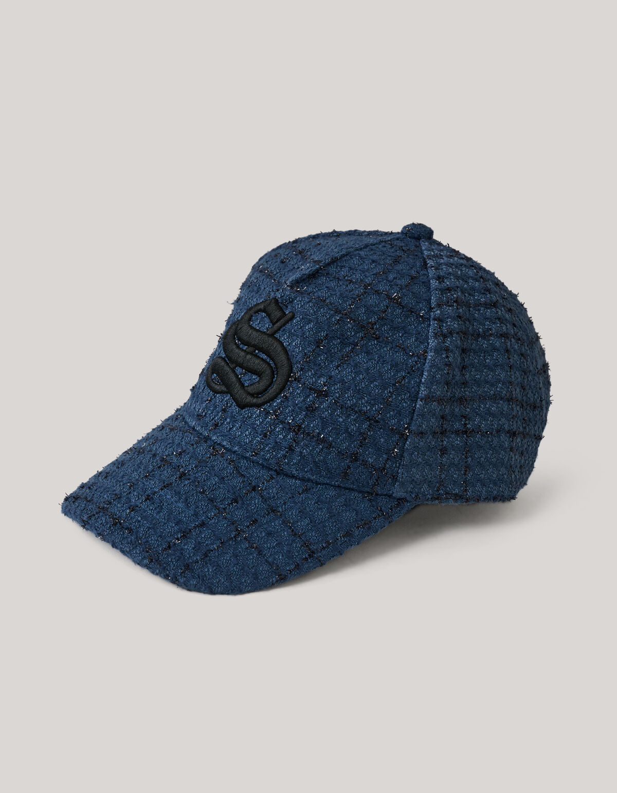 Tweed-Mütze Dunkelblau SHOEBY ACCESSOIRES