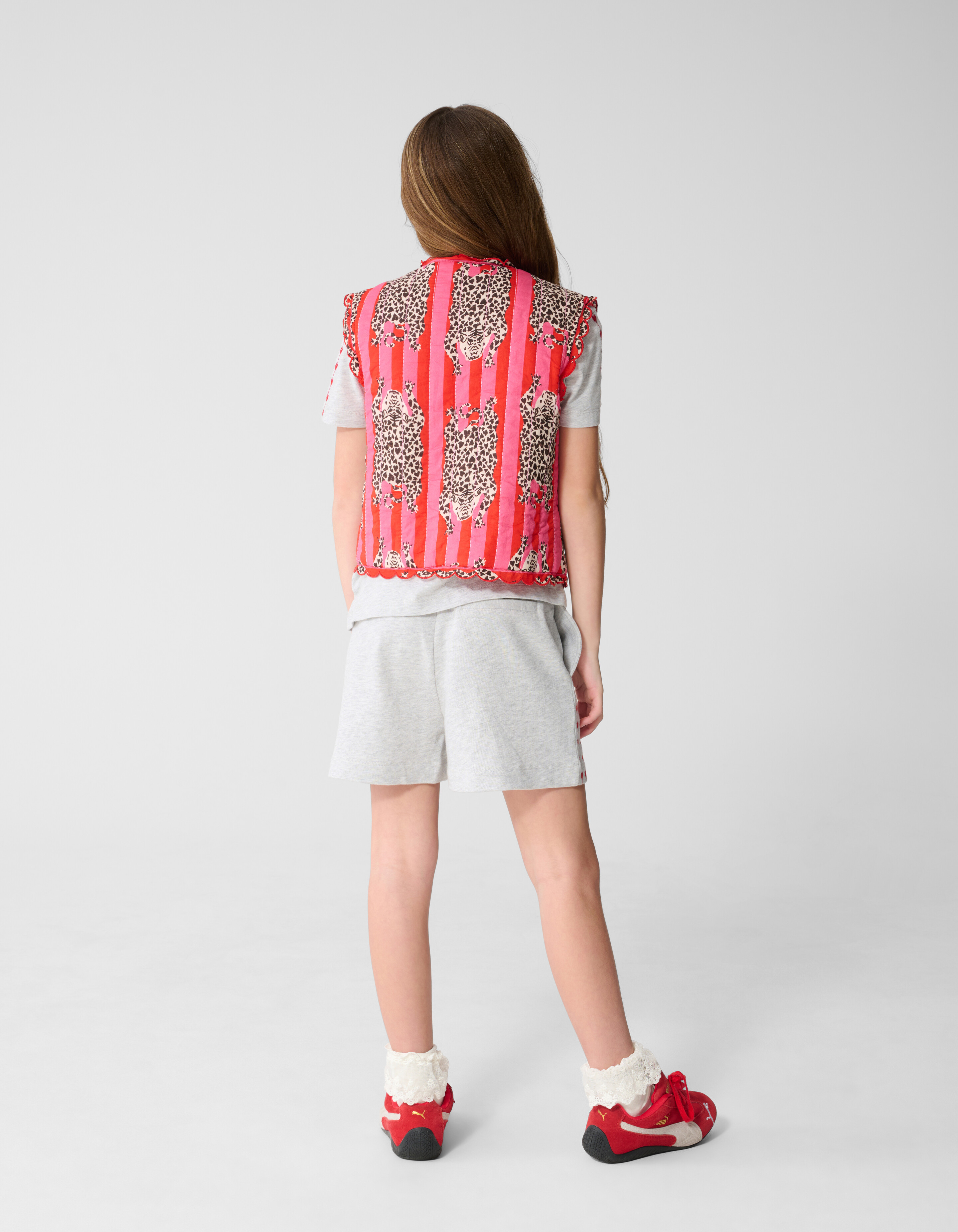 Gesteppte Leopardenweste Rosa SHOEBY GIRLS