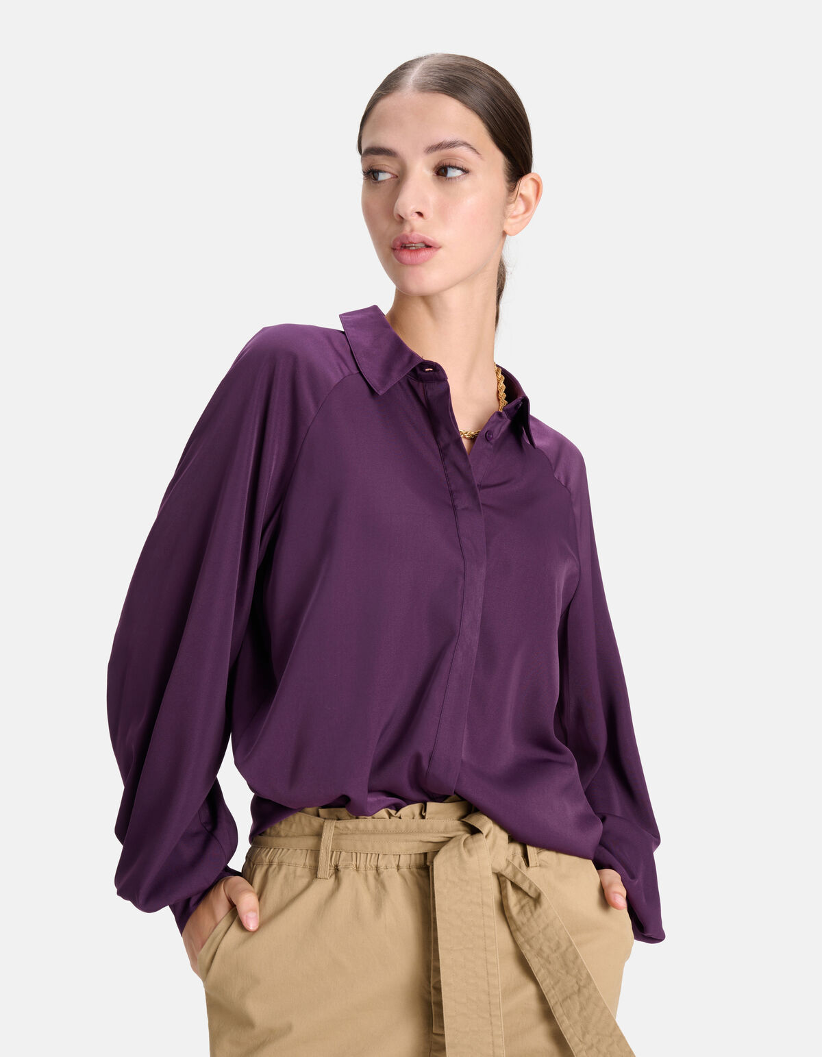 Bluse Dunkelviolett SHOEBY WOMEN