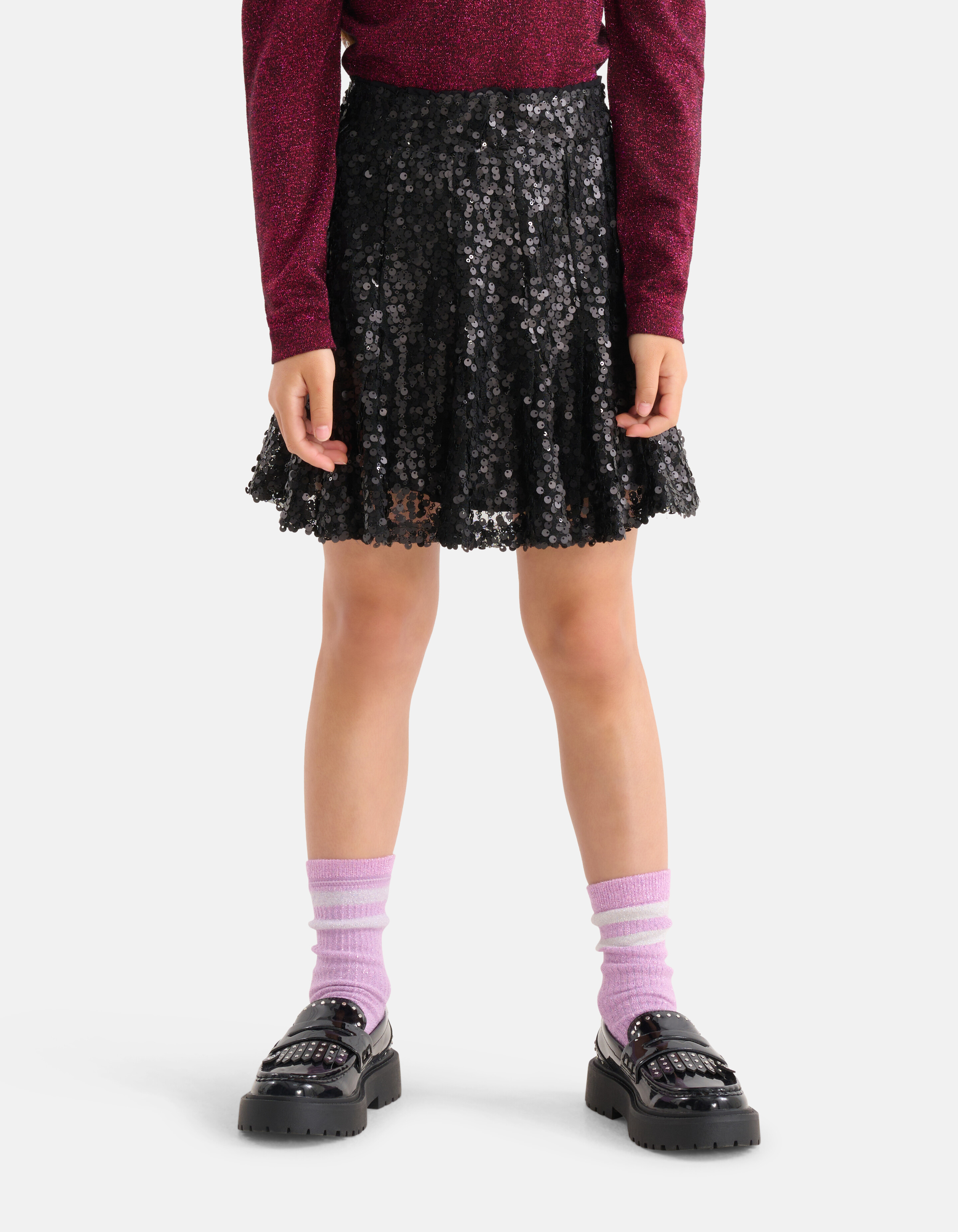 Paillettenrock Schwarz von Nicolette SHOEBY GIRLS