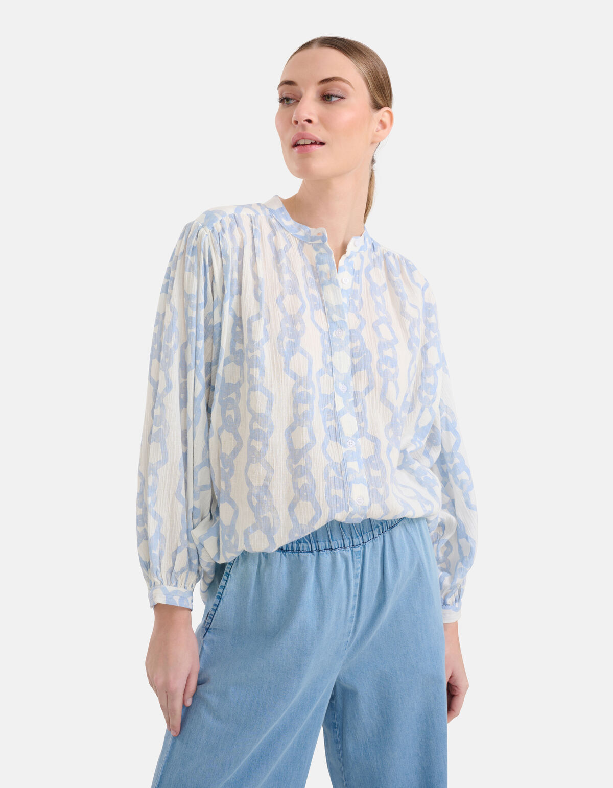 Wasserdruck Bluse Off White By Mieke SHOEBY WOMEN