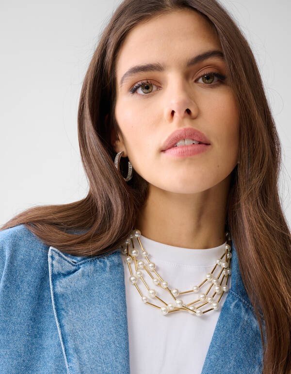 Übergroßer Denim-Blazer Mediumstone SHOEBY WOMEN