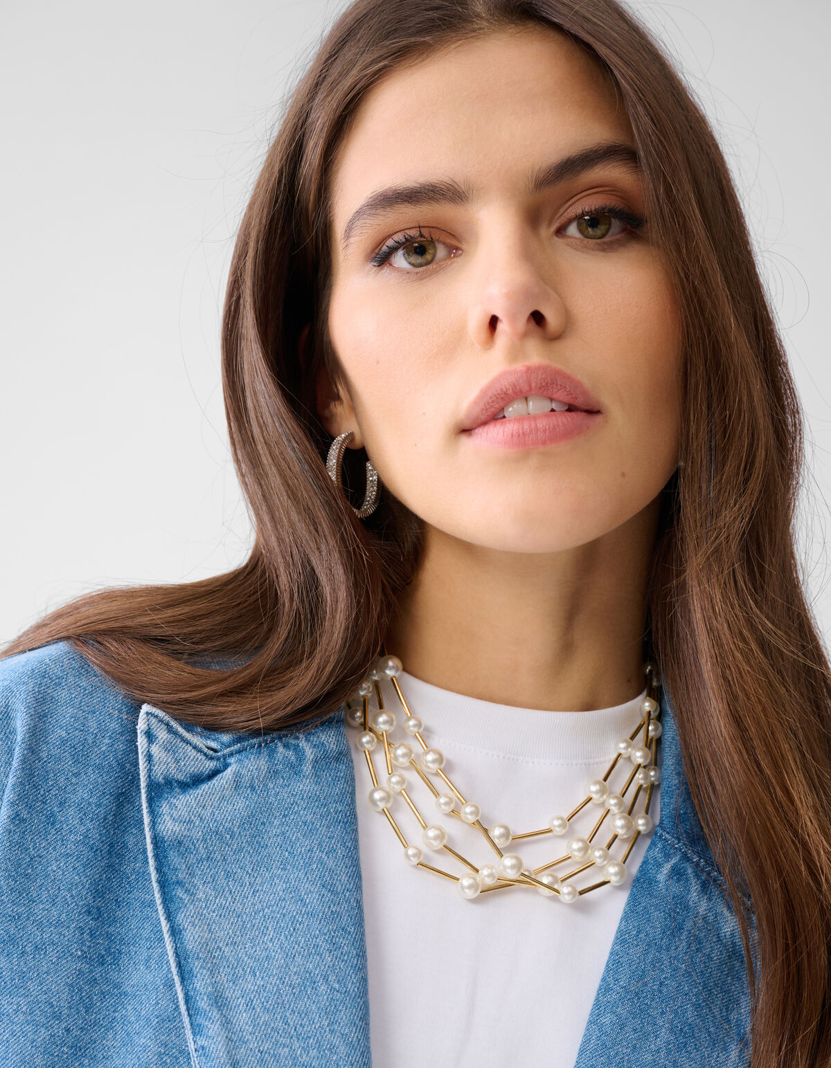 Übergroßer Denim-Blazer Mediumstone SHOEBY WOMEN